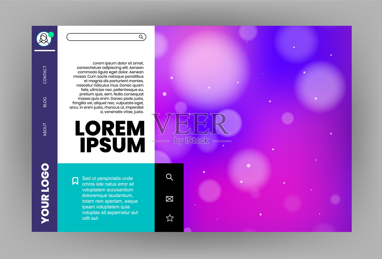 矢量网页设计设计模板素材