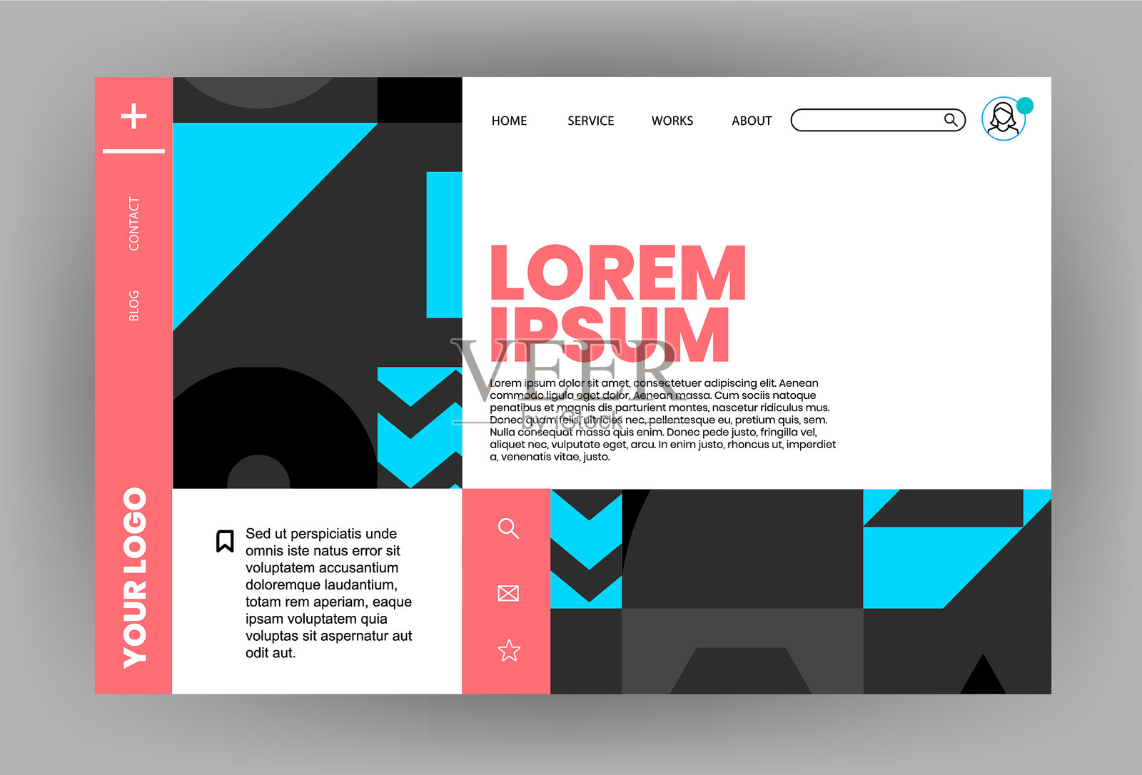 矢量网页设计插画图片素材