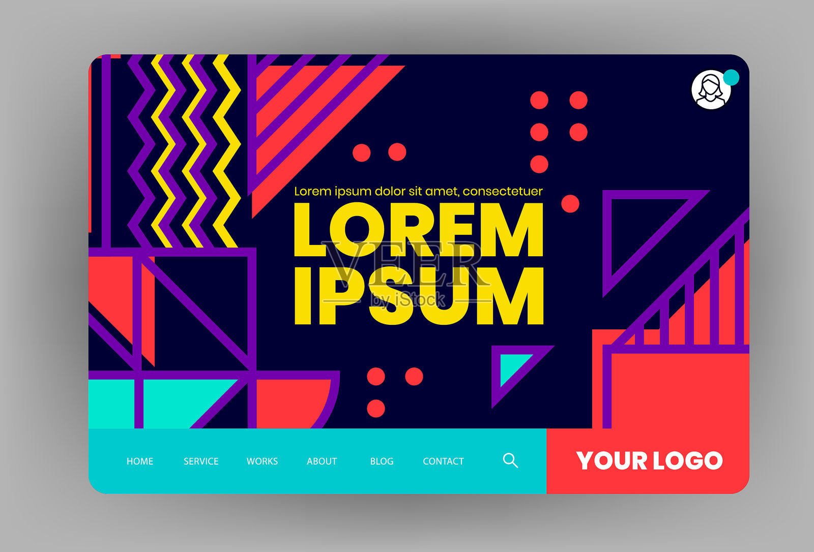 矢量网页设计插画图片素材