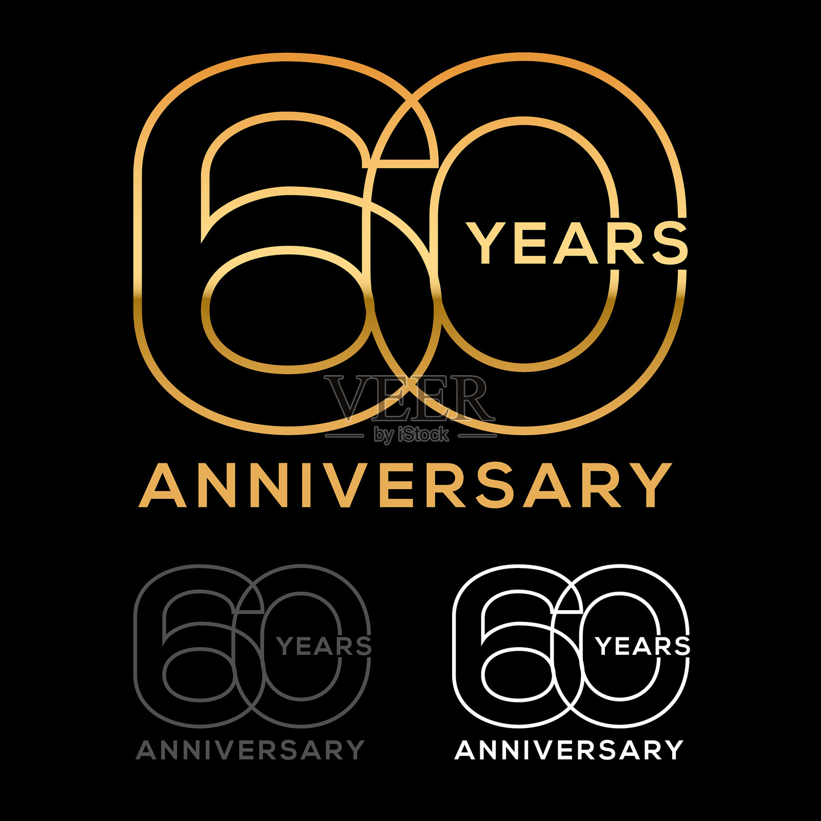 六十周年插画图片素材