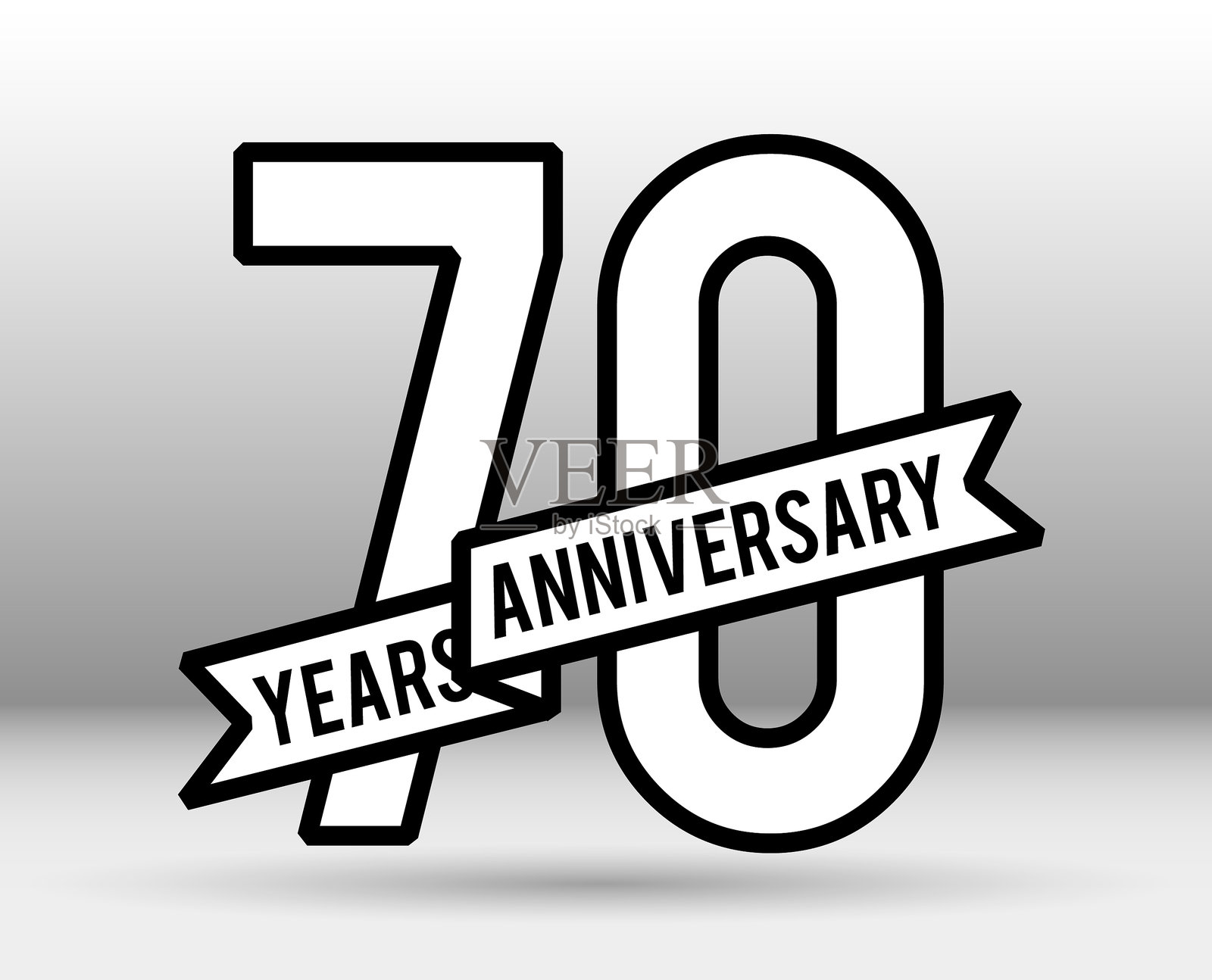 七十年纪念日插画图片素材