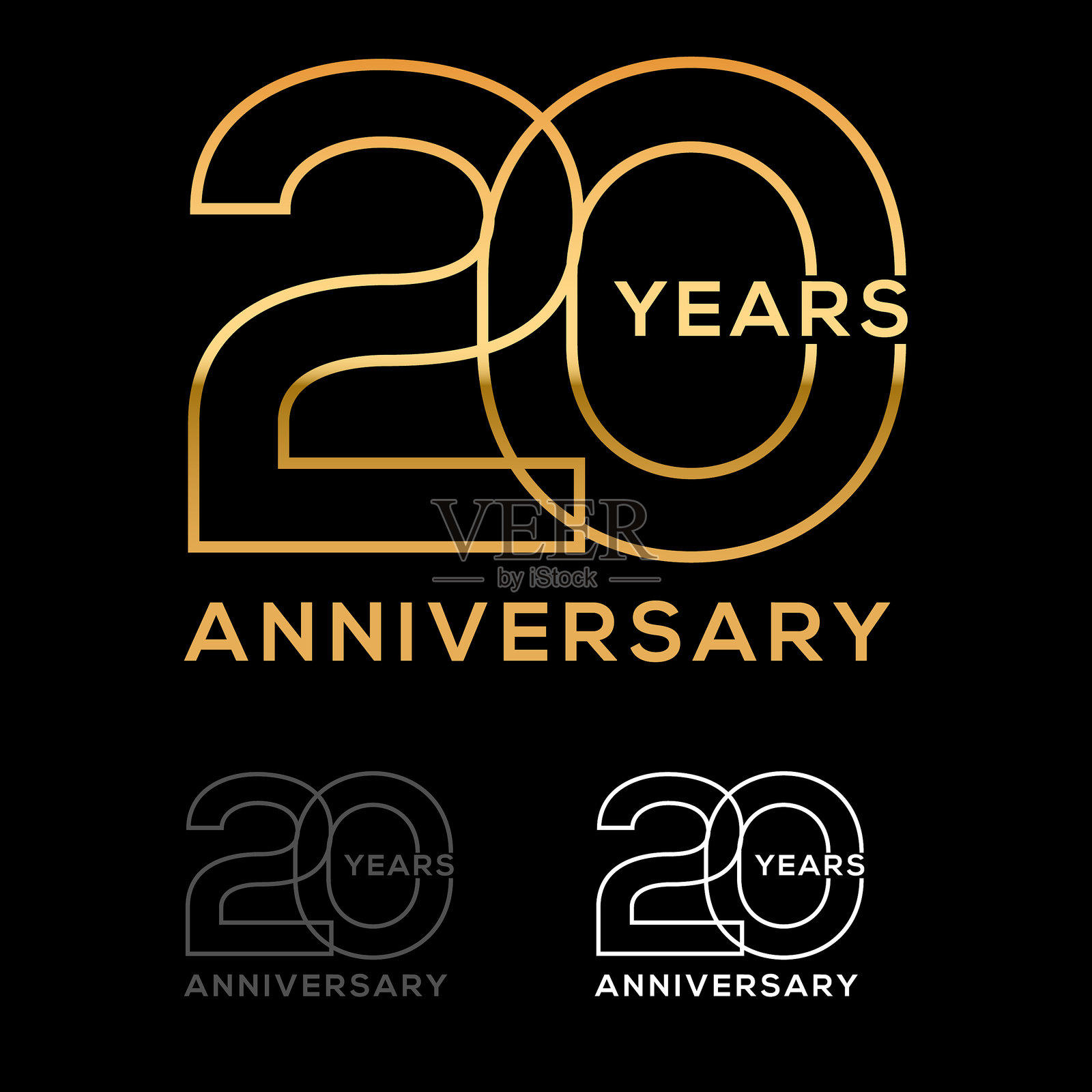 二十周年插画图片素材