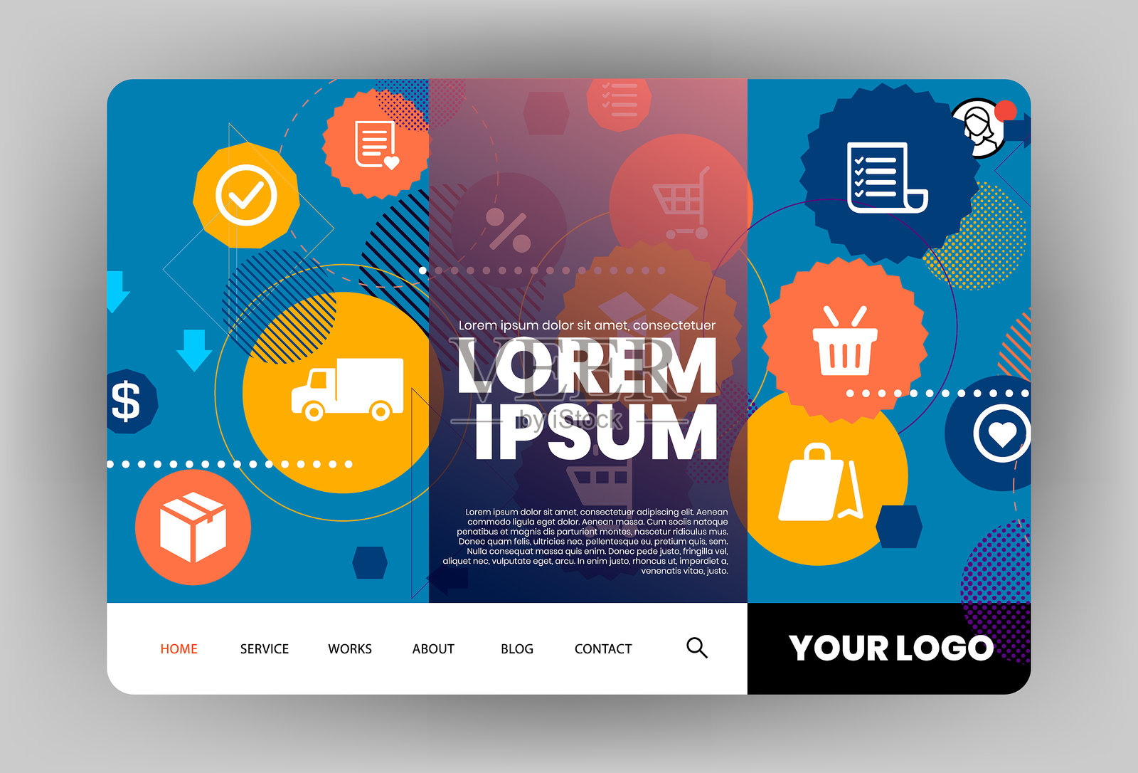 现代网站模板设计设计模板素材