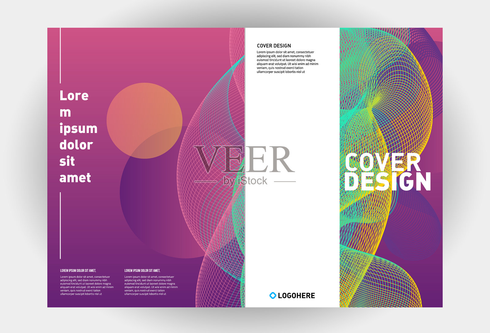 矢量覆盖设计模板插画图片素材