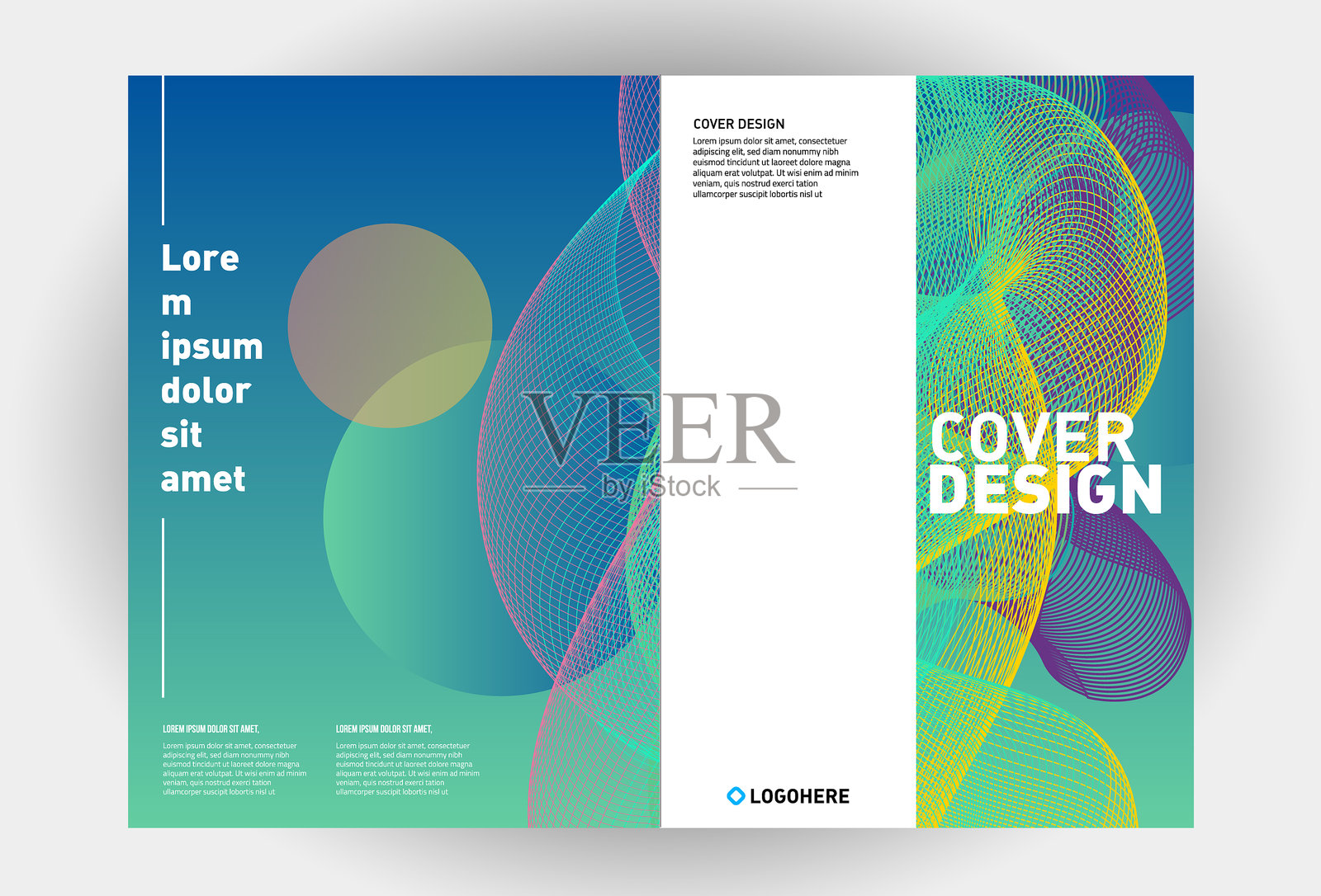 矢量覆盖设计模板插画图片素材