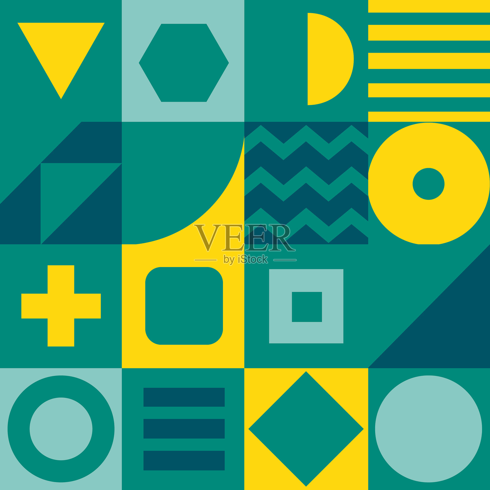 无缝的形状插画图片素材