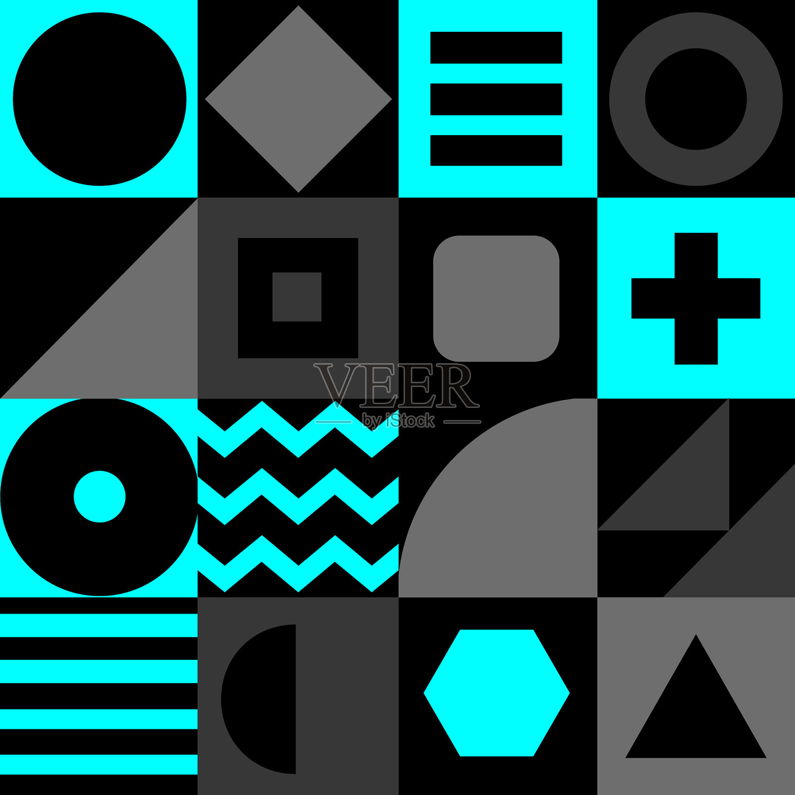 无缝的形状插画图片素材