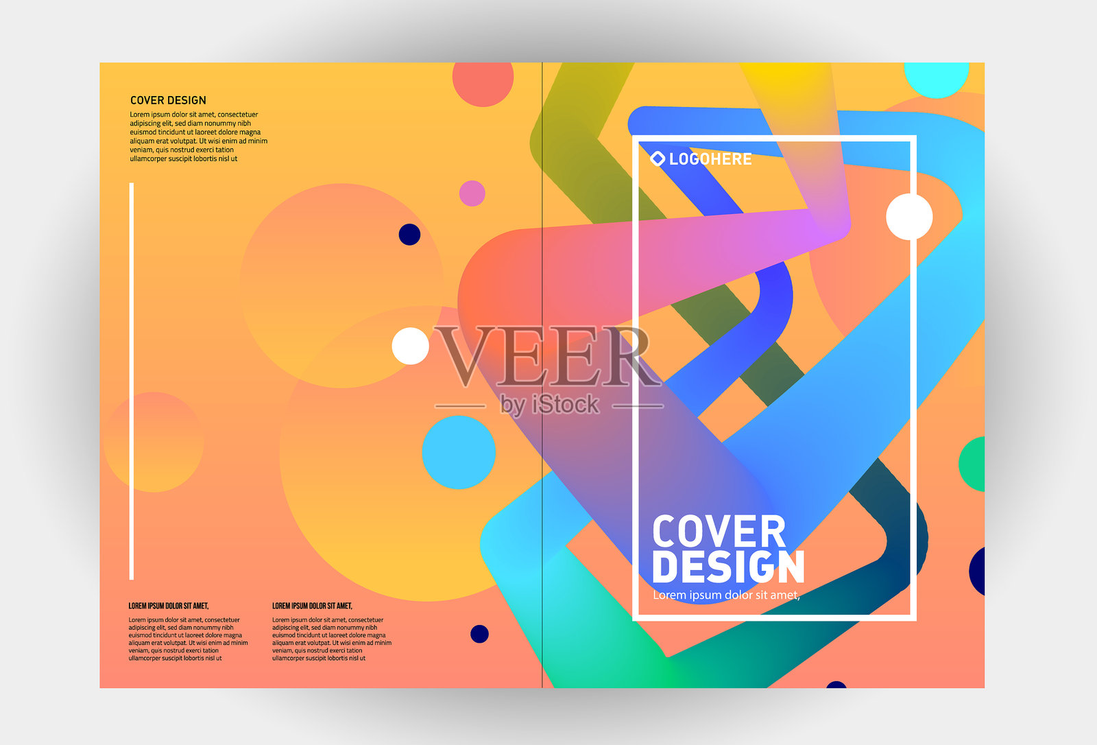 矢量覆盖设计模板插画图片素材