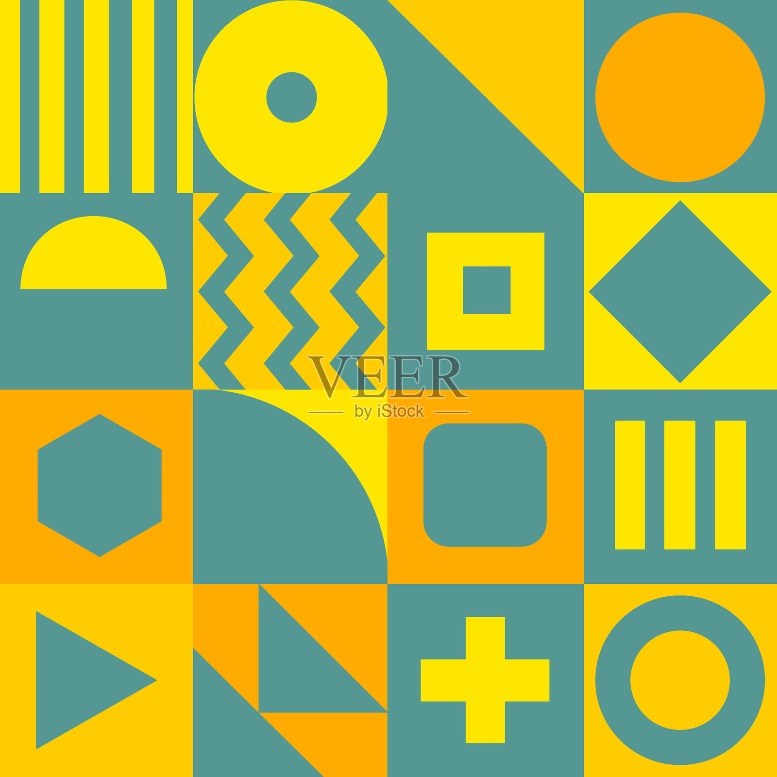 无缝的形状插画图片素材