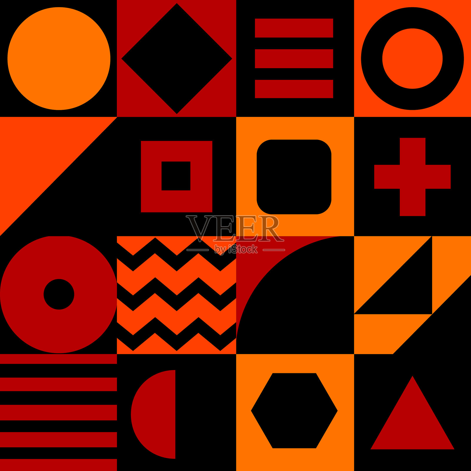 无缝的形状插画图片素材