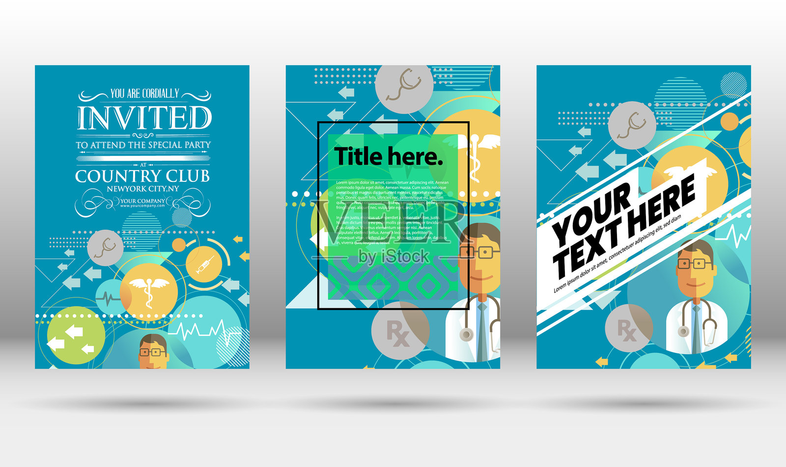 医疗封面设计模板设计模板素材