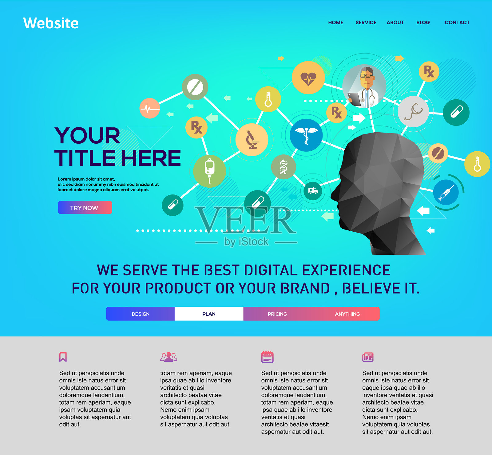 网站模板插画图片素材