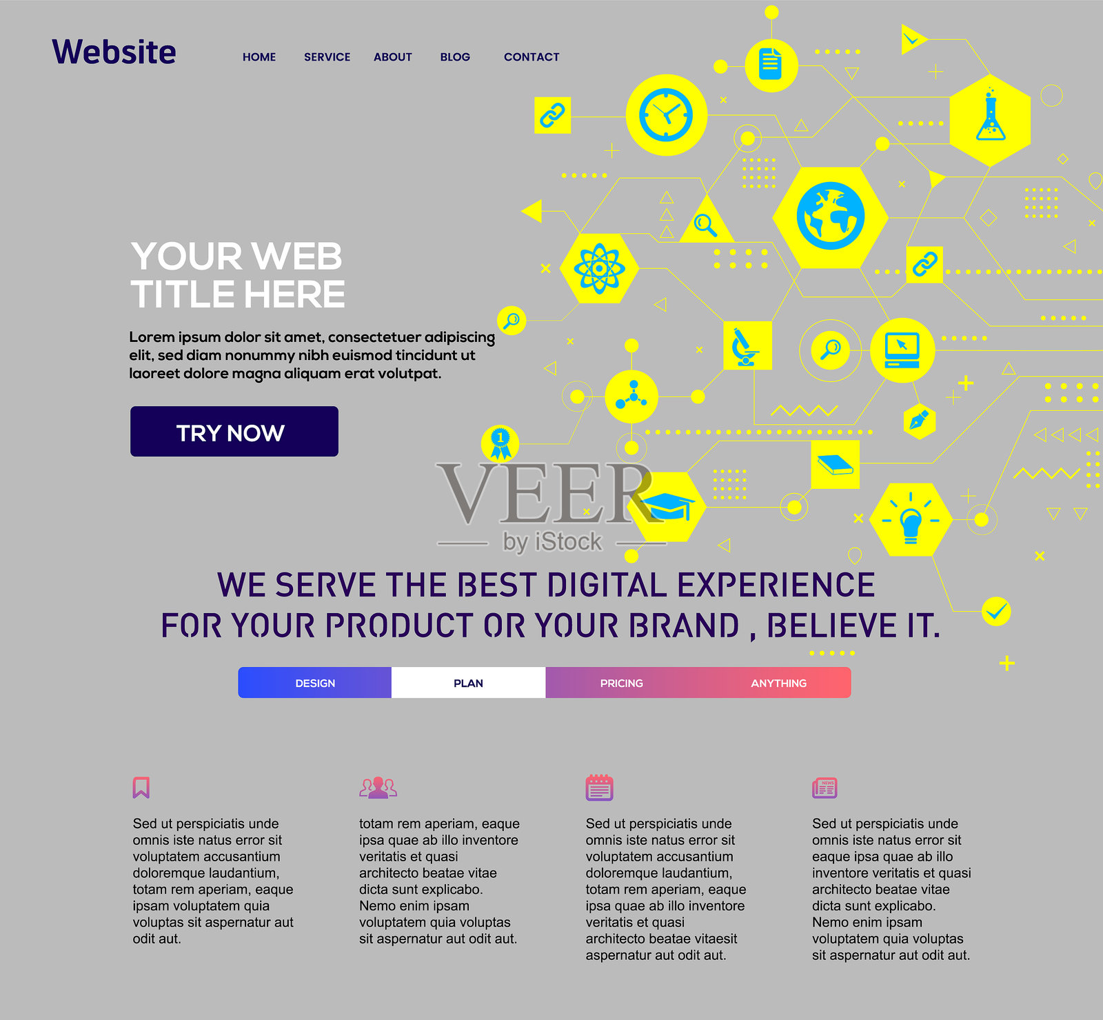 网站模板插画图片素材