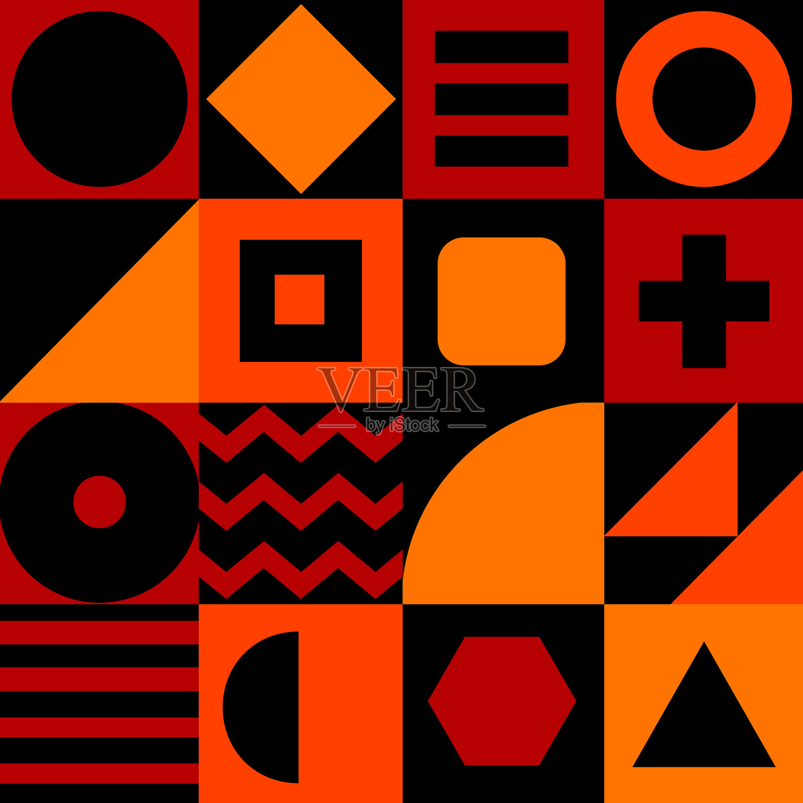 无缝的形状插画图片素材