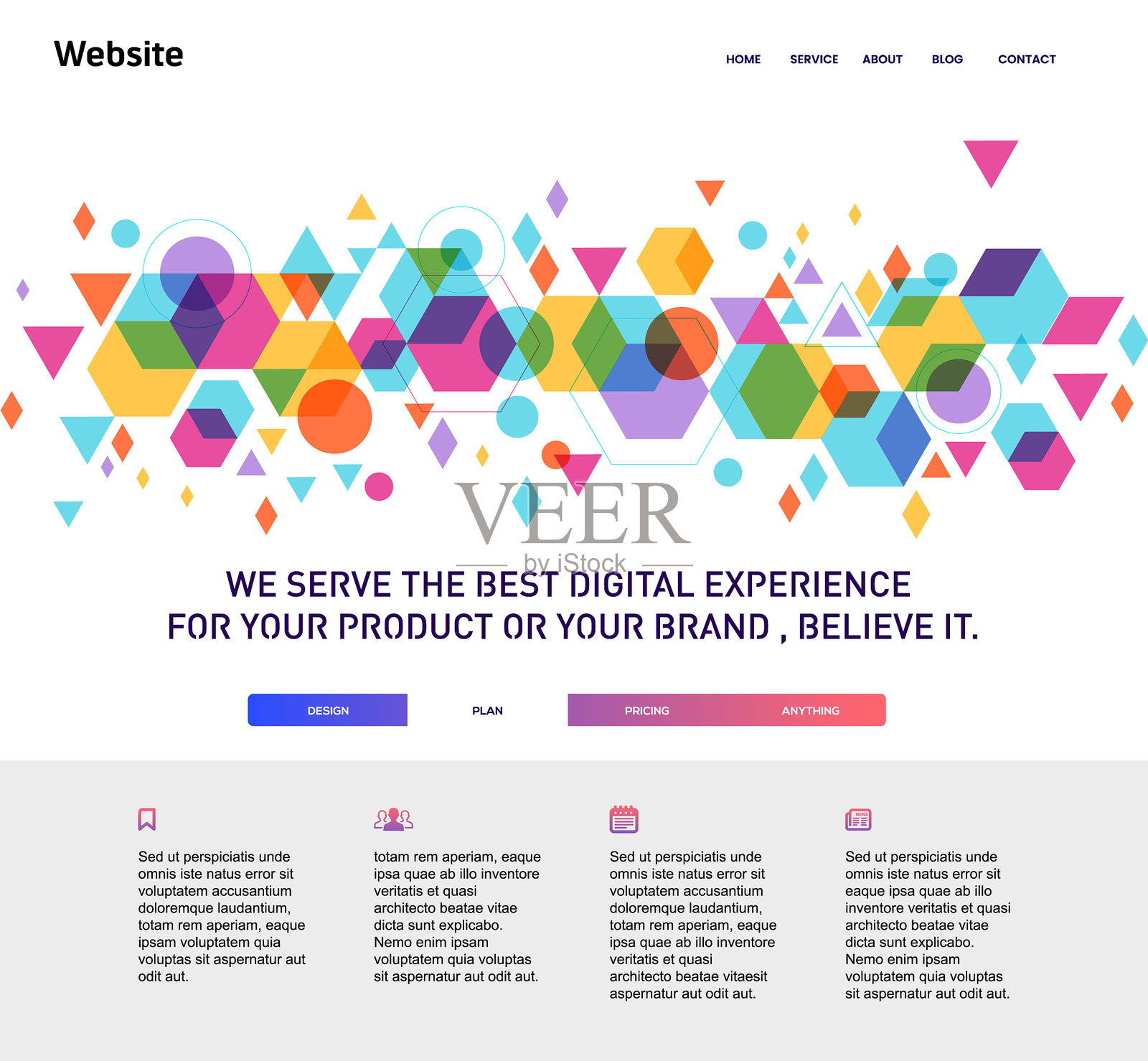 网站模板插画图片素材