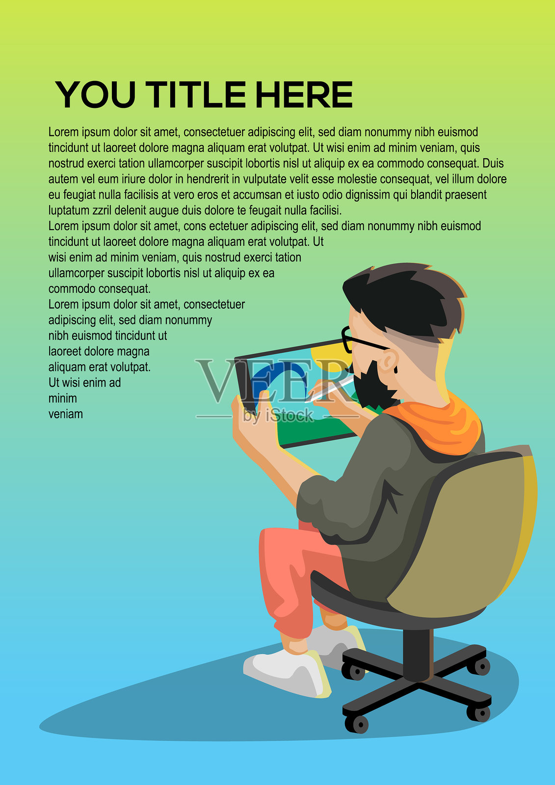 数字艺术家copyspace设计模板素材