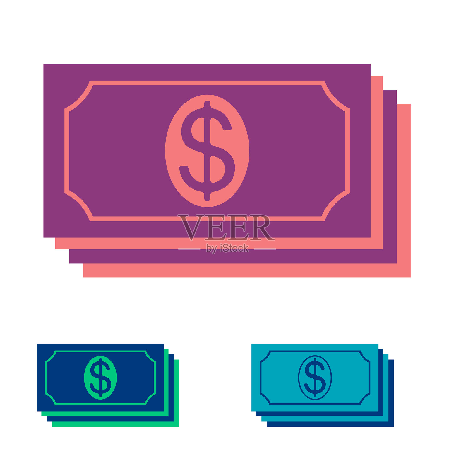 钱的图标插画图片素材