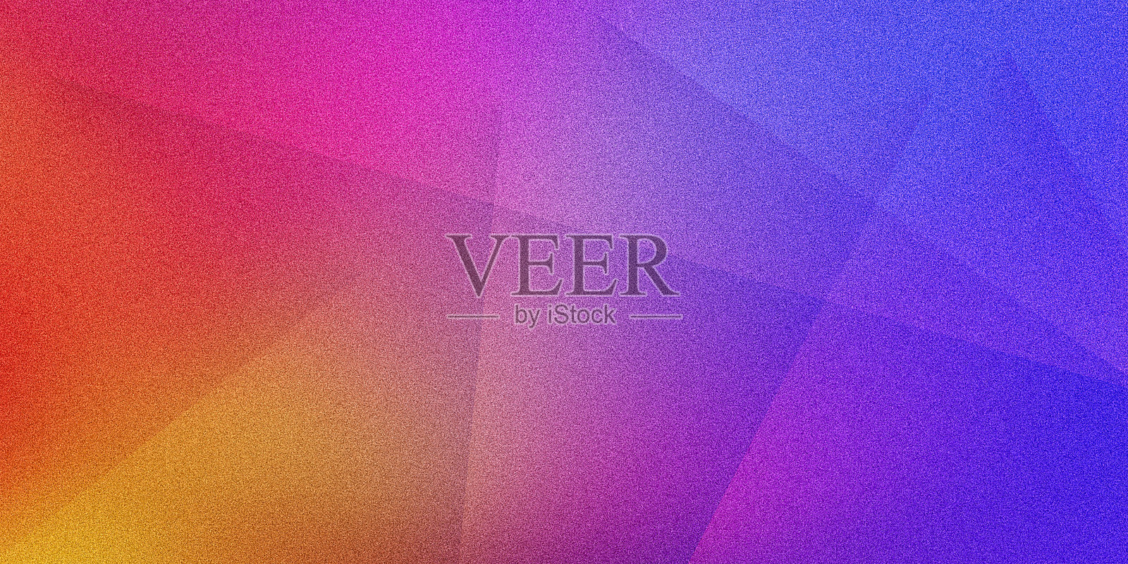 鲜艳的几何图案上的多色橙色，蓝色，粉红色，紫色，黄色颗粒超宽像素背景。完美的设计，横幅和艺术照片摄影图片