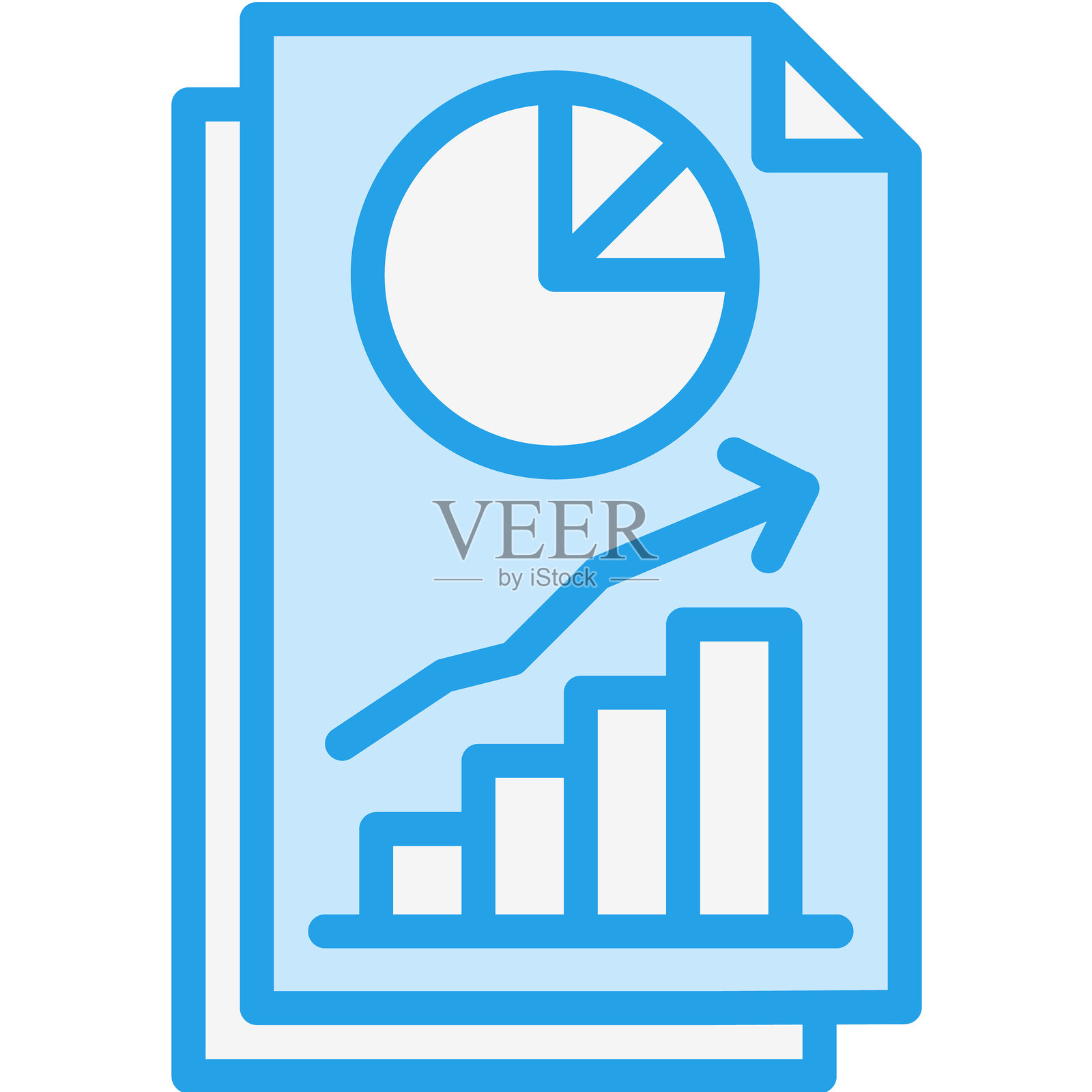 金融图表矢量图标设计插图插画图片素材