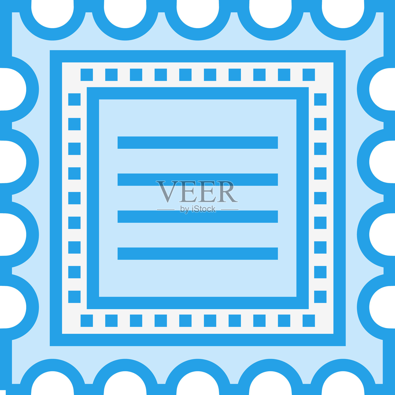 邮票矢量图标设计插图插画图片素材