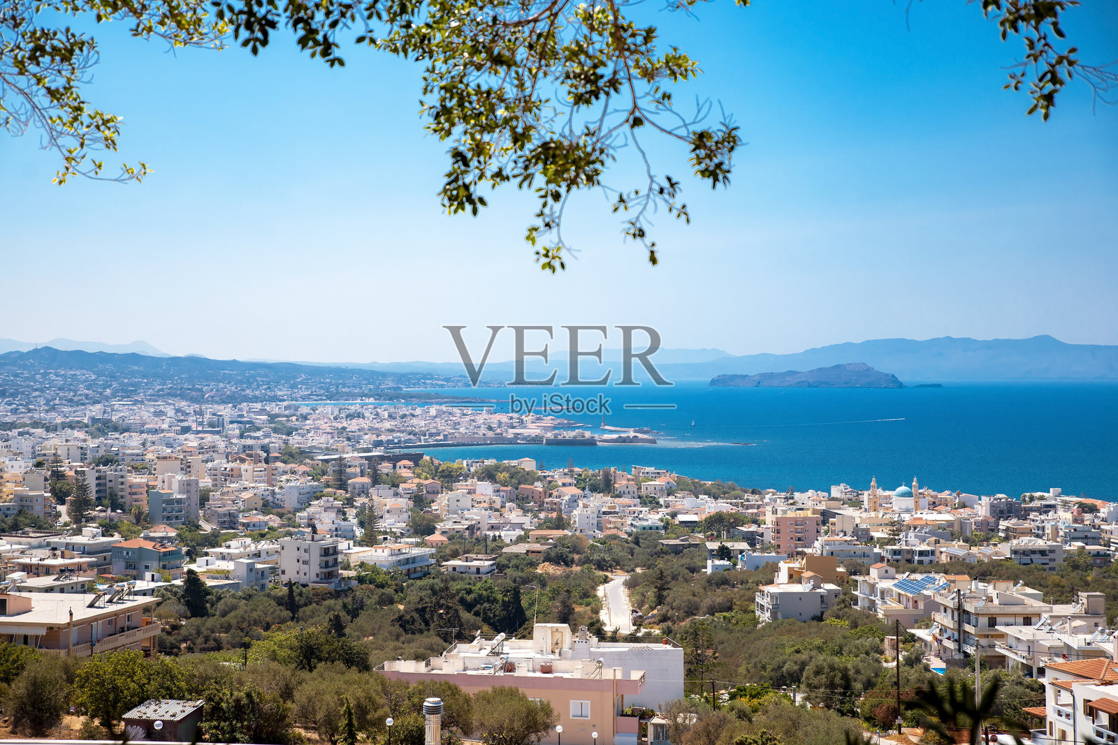 希腊克里特岛的雷西姆诺市照片摄影图片