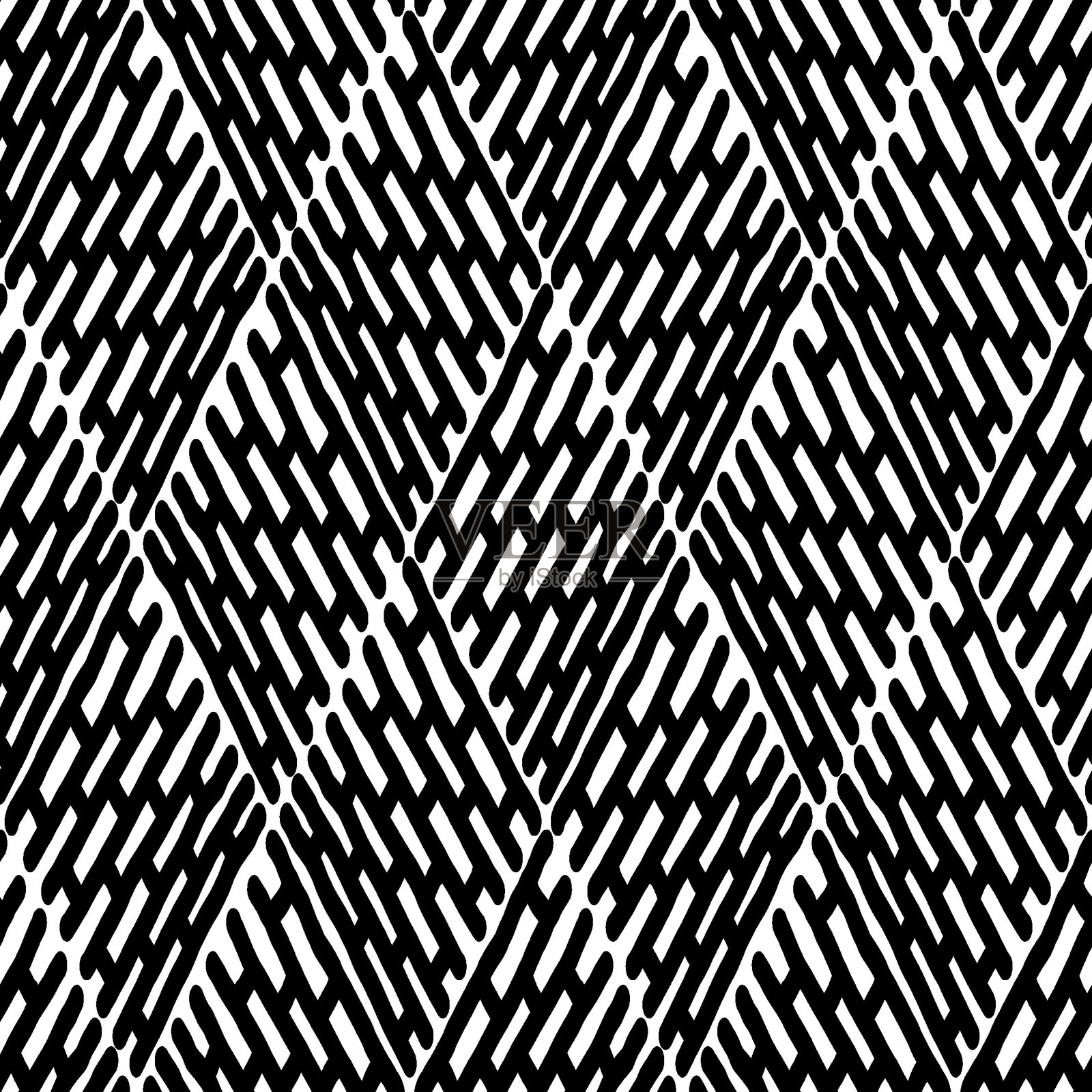 无缝的黑白图案抽象元素插画图片素材
