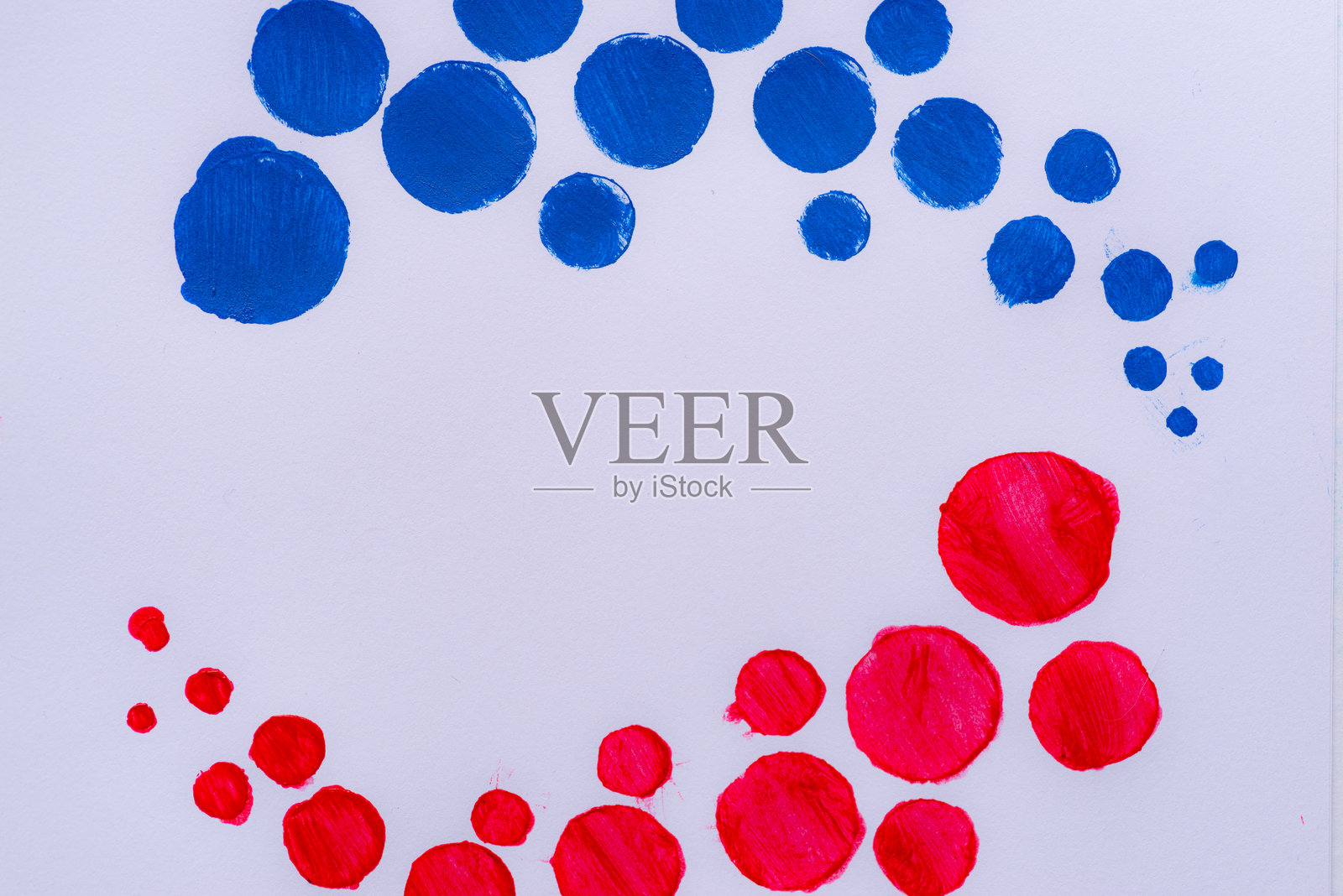 红蓝圆点花纹照片摄影图片