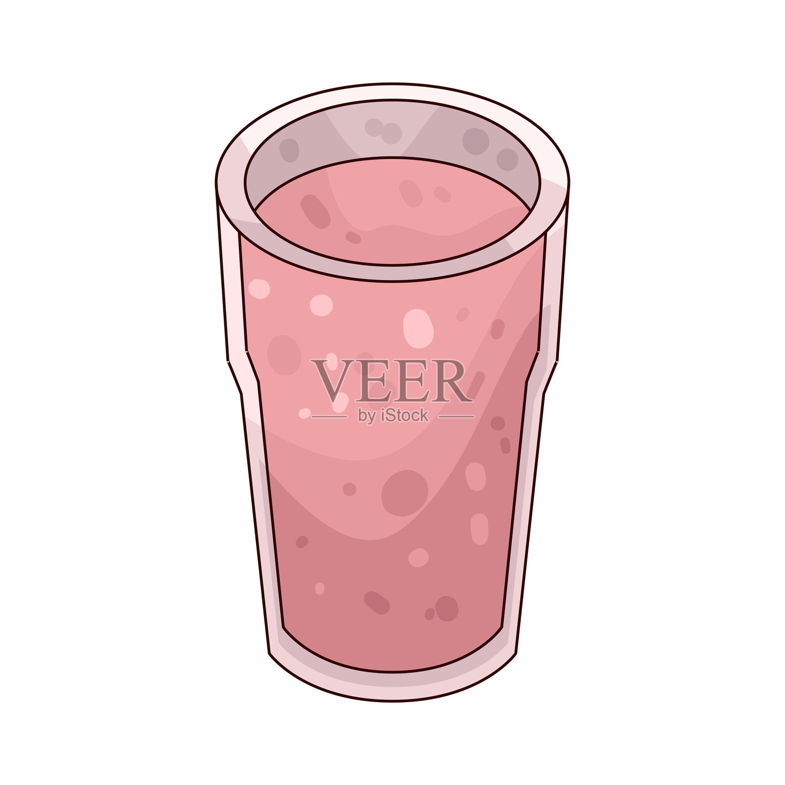 冰沙杯插画图片素材