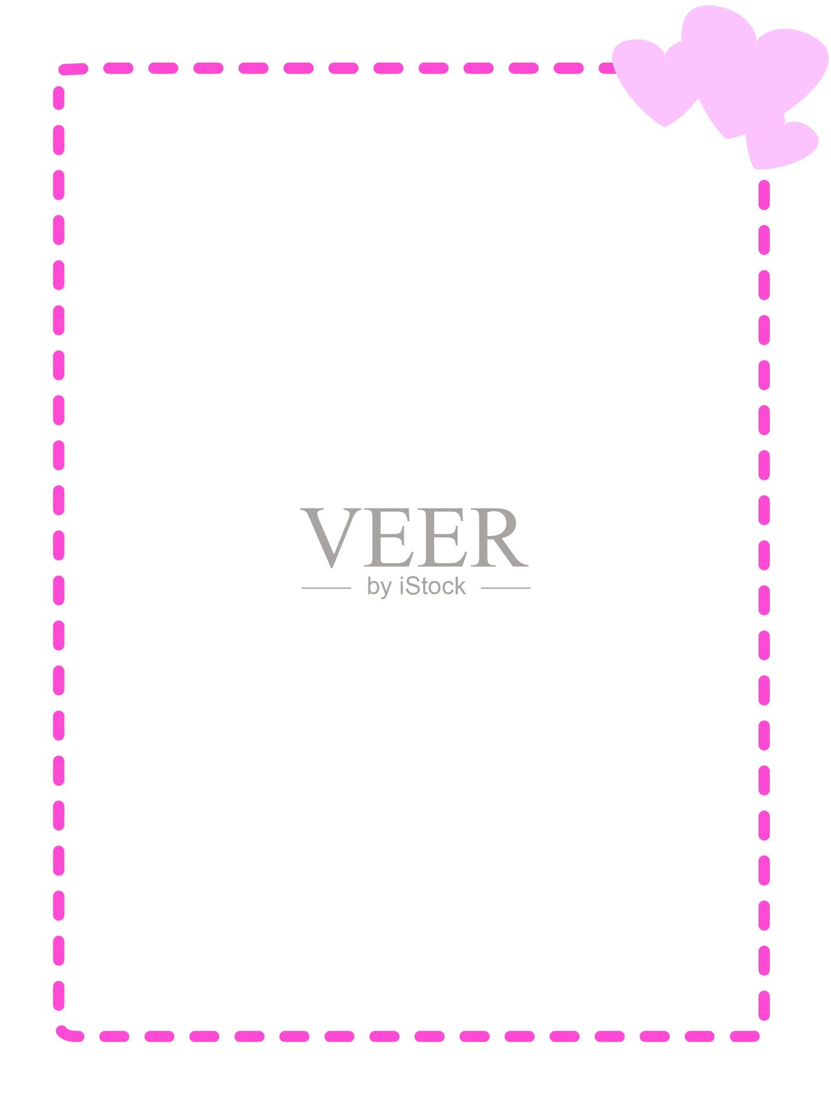 虚线或点线框架插画图片素材