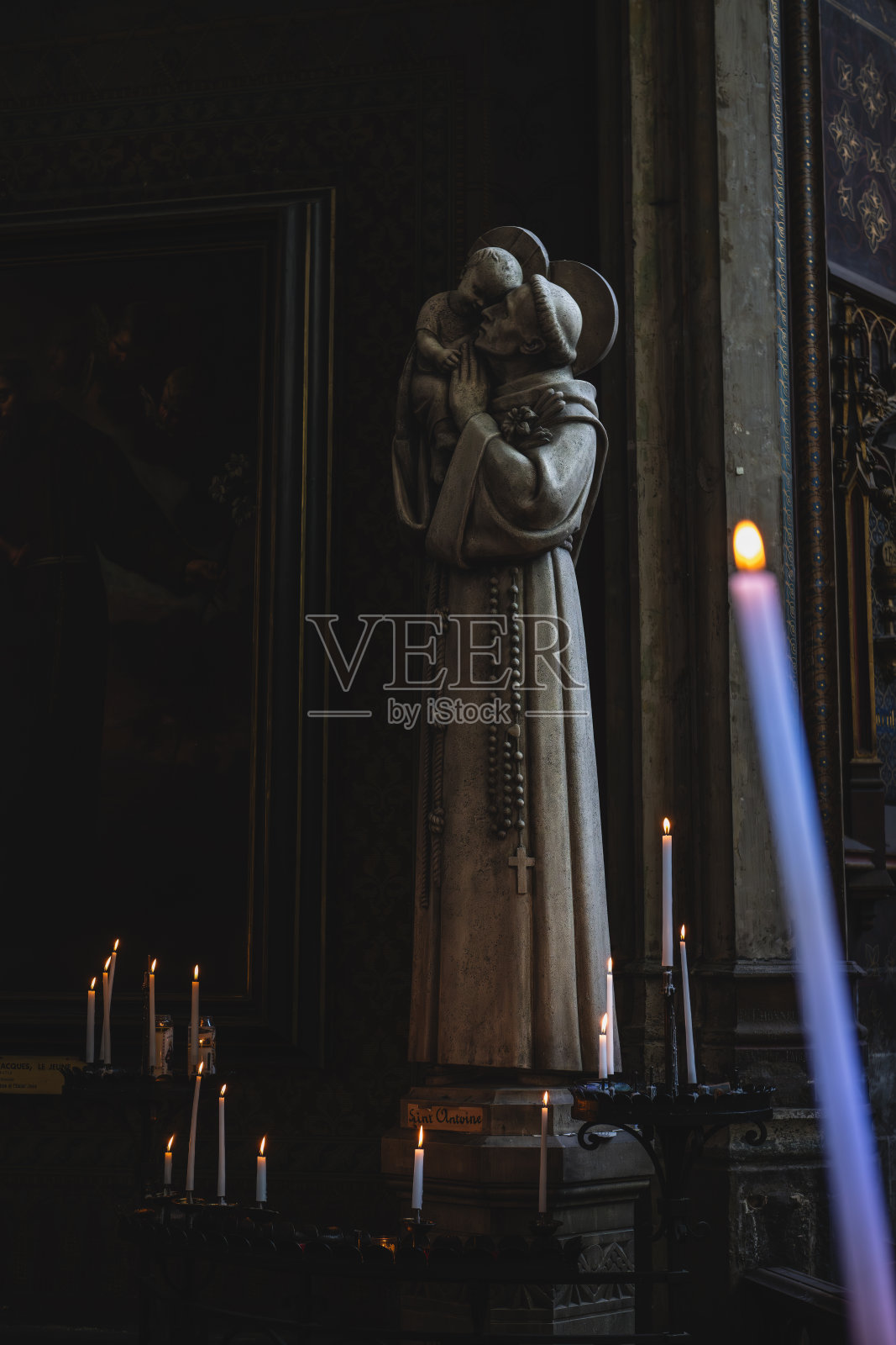 教堂雕像照片摄影图片