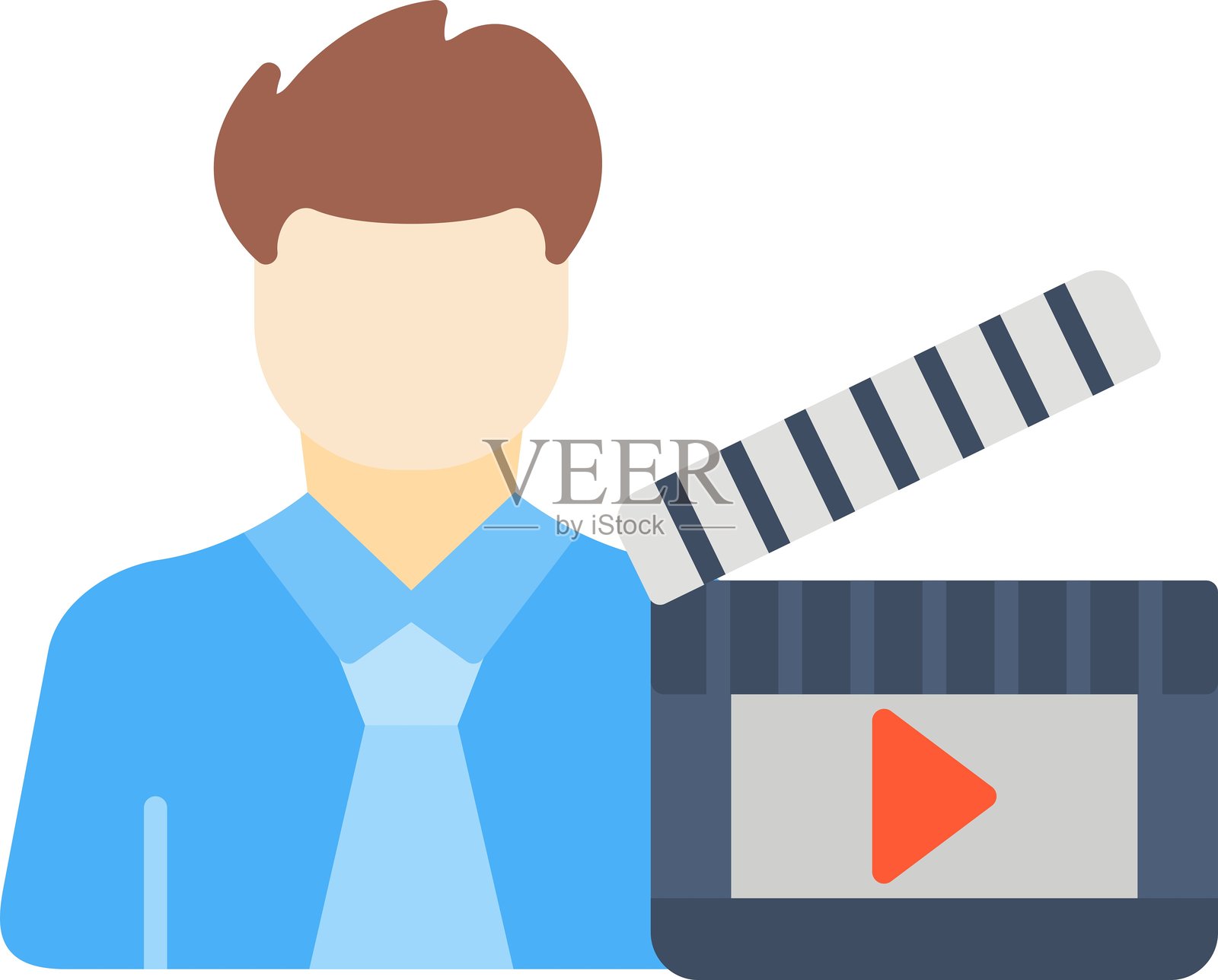 用户电影图标插画图片素材