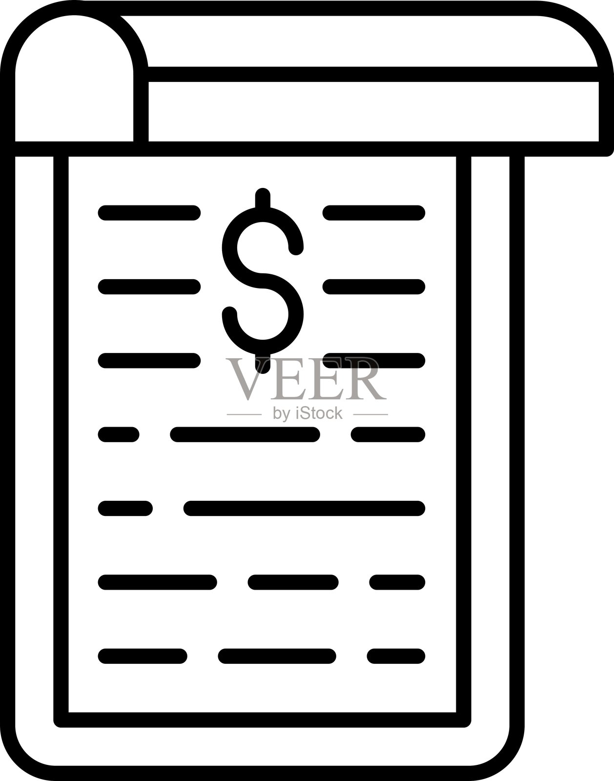 账单图标插画图片素材