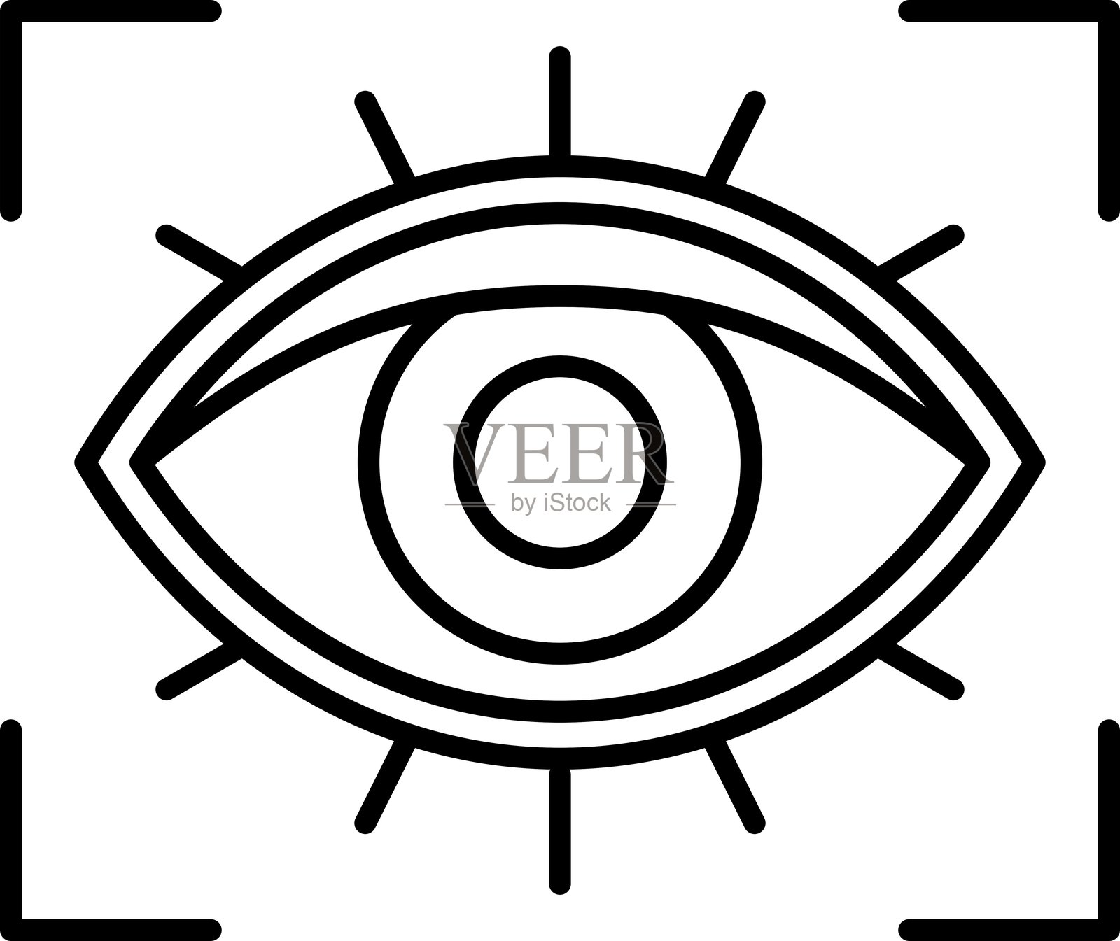 眼睛图标插画图片素材