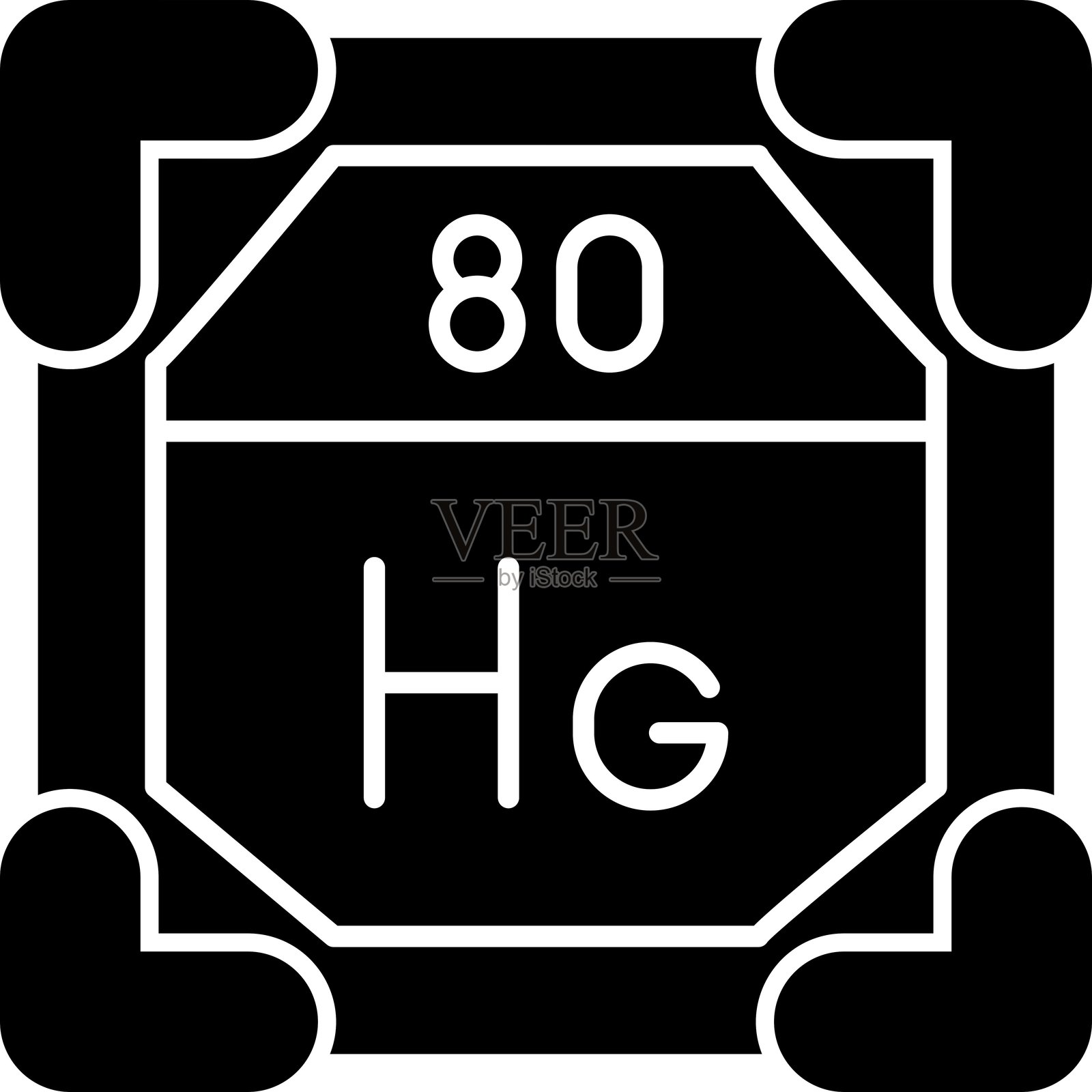 80年代水星标志插画图片素材