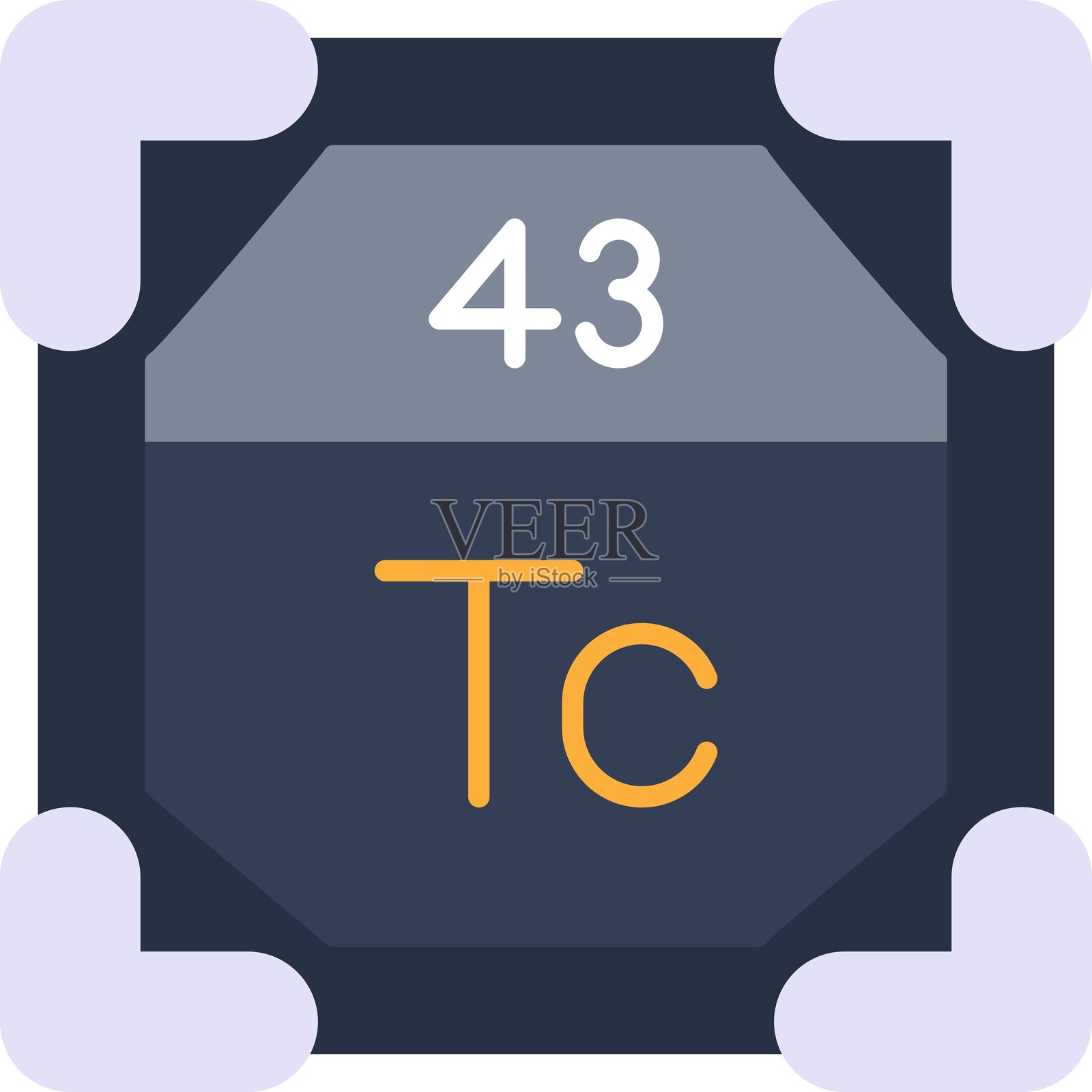 43锝元素图标插画图片素材