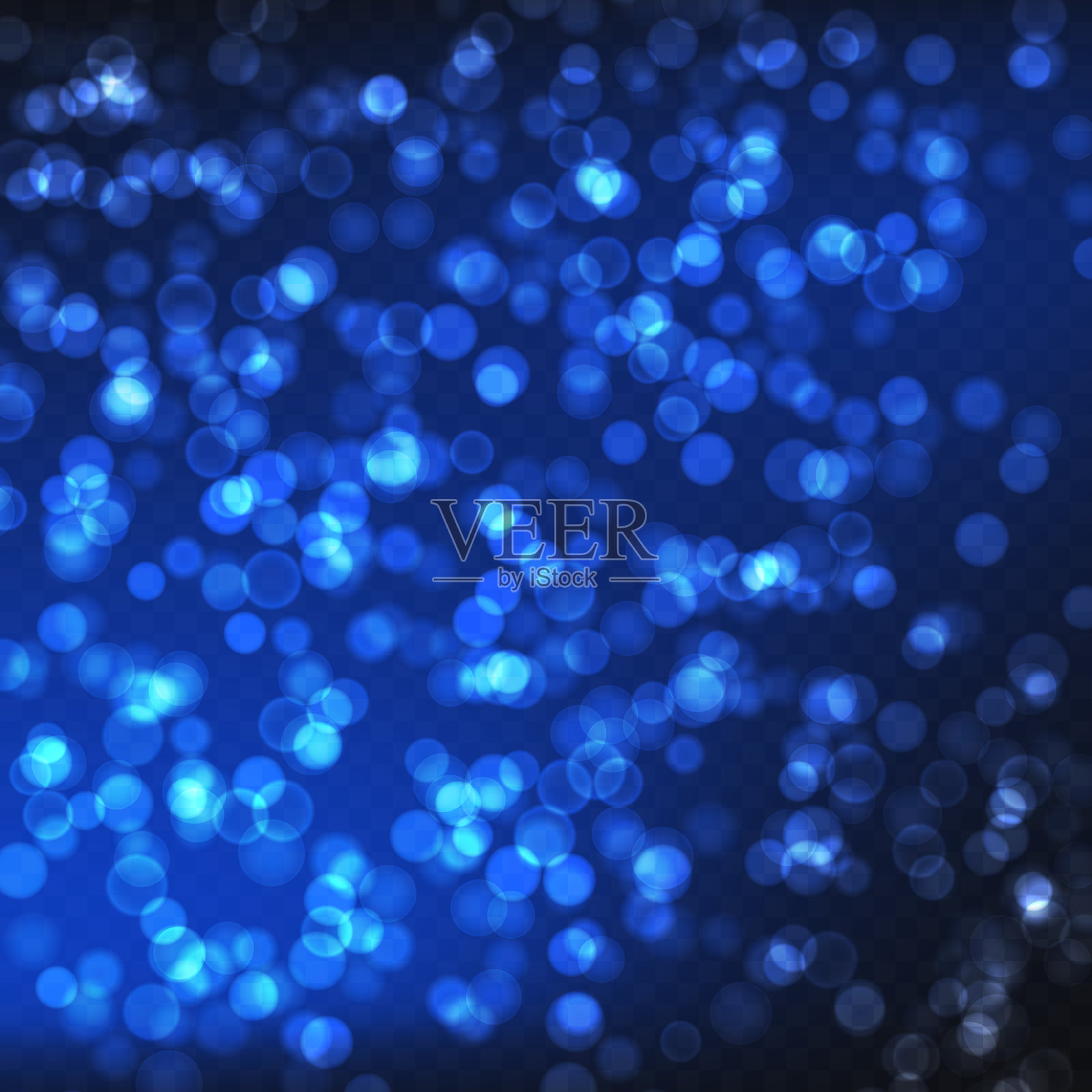 抽象色彩闪耀的散景，独立于透明背景。灯光和火花闪烁的光效。镜头光晕，适合圣诞节或新年贺卡。插画图片素材