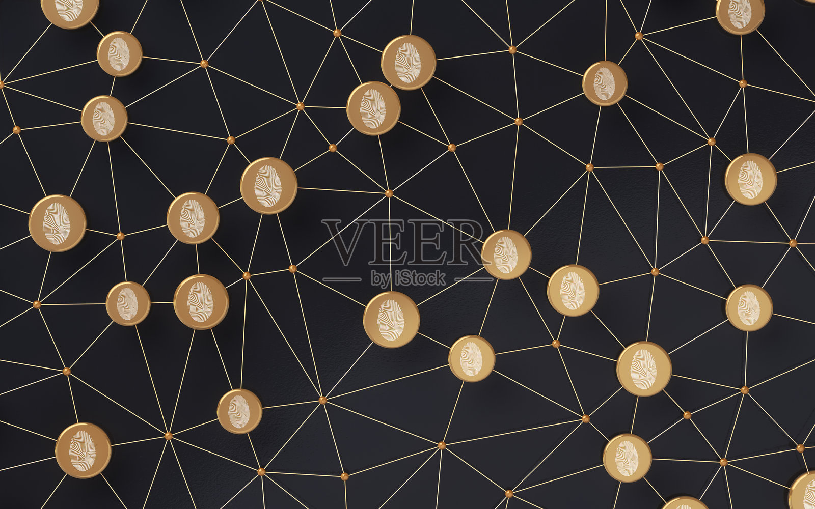 黑色背景下用于犯罪调查的公园打印样本的连接网络照片摄影图片