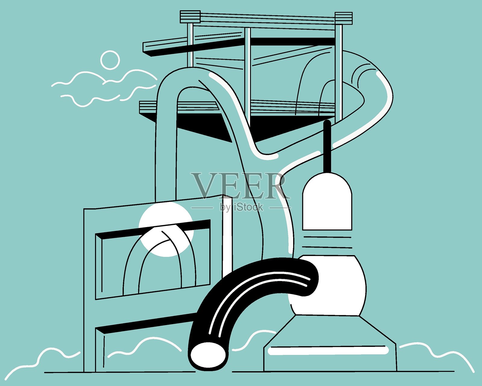 城市设定插画图片素材