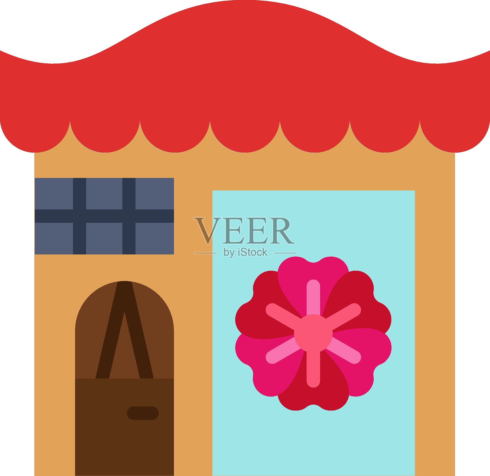 花店图标风格插画图片素材