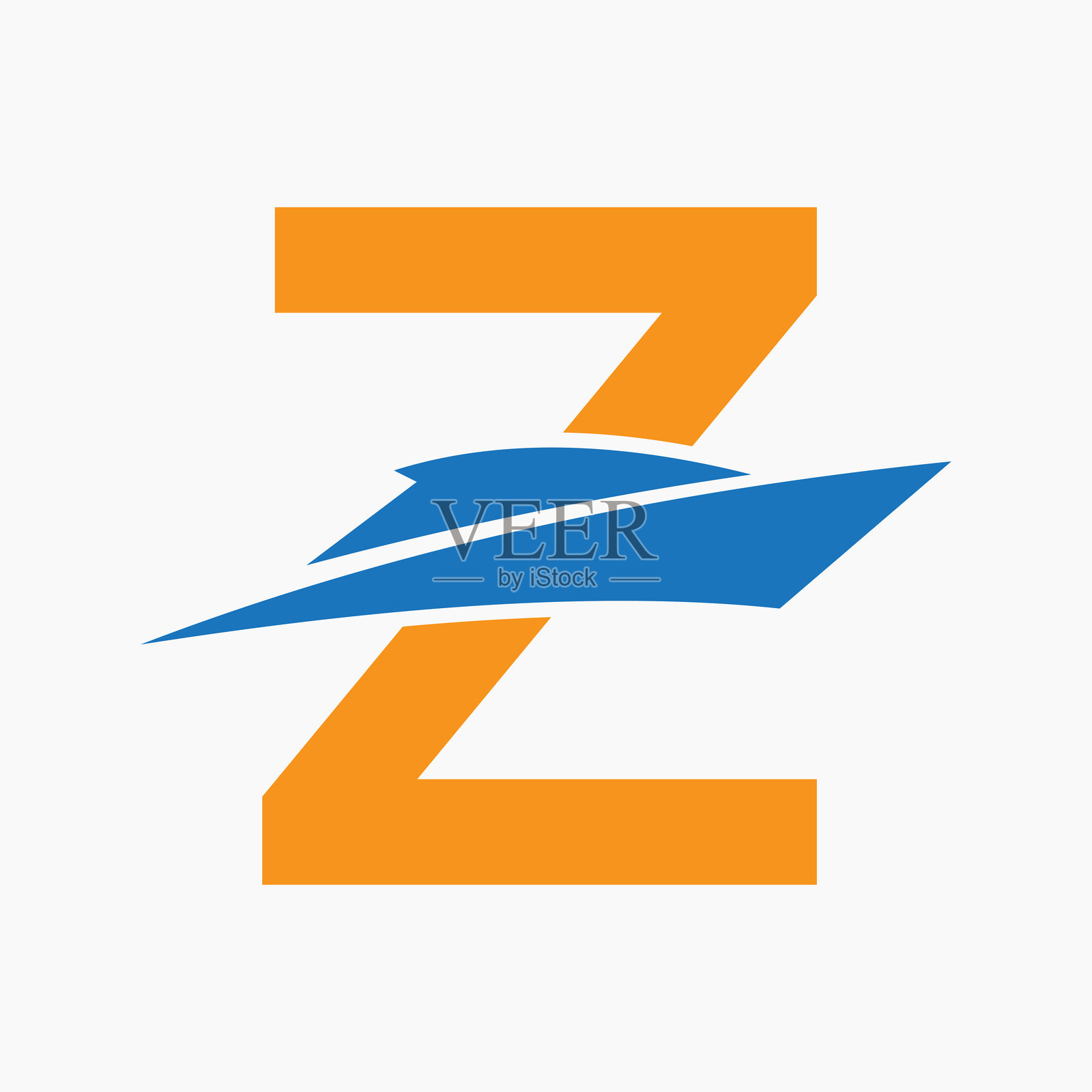 初始字母Z船只标志概念，适用于水手符号的矢量模板插画图片素材