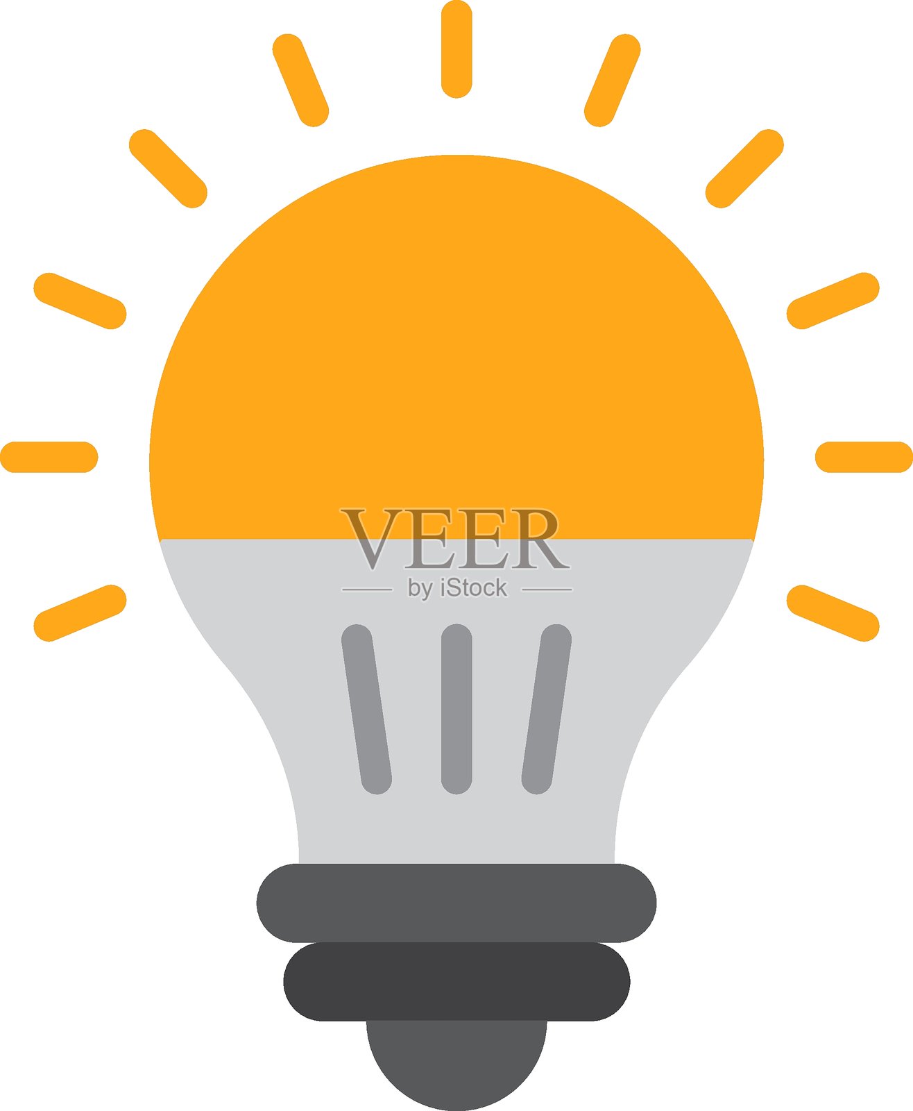 LED灯图标风格插画图片素材