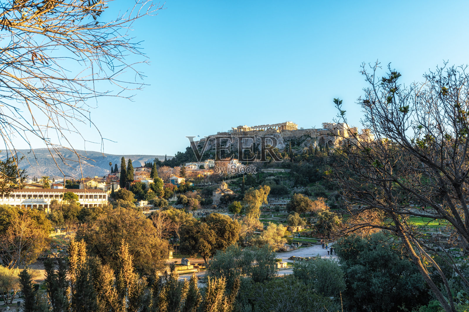雅典古市场，希腊照片摄影图片
