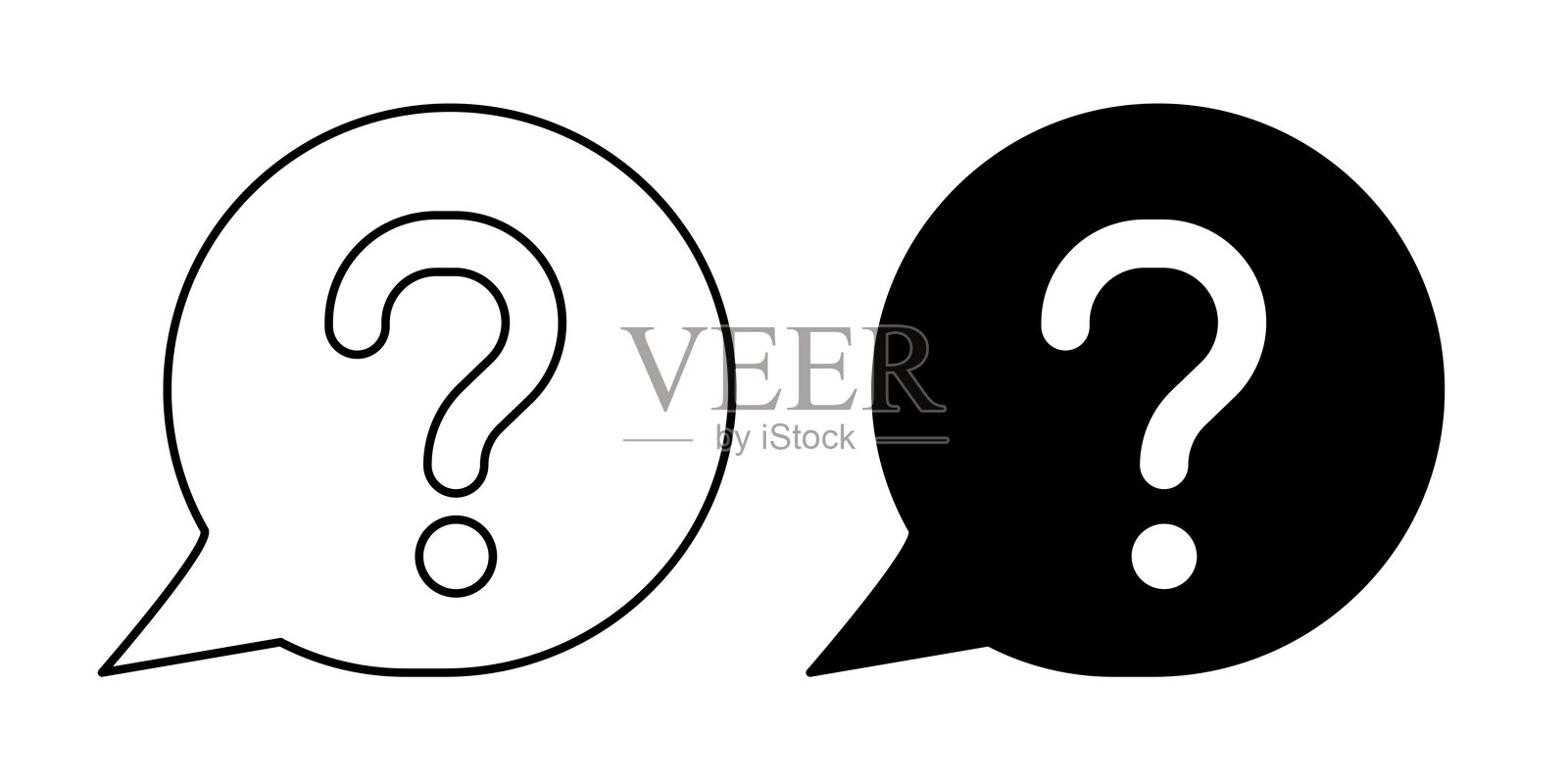 问号图标插画图片素材