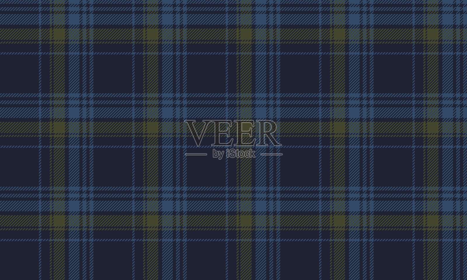 无缝格子图案，蓝色、绿色、浅蓝色，适用于服装设计，如裙子和裤子，非常适合打造清新时尚的服装。插画图片素材