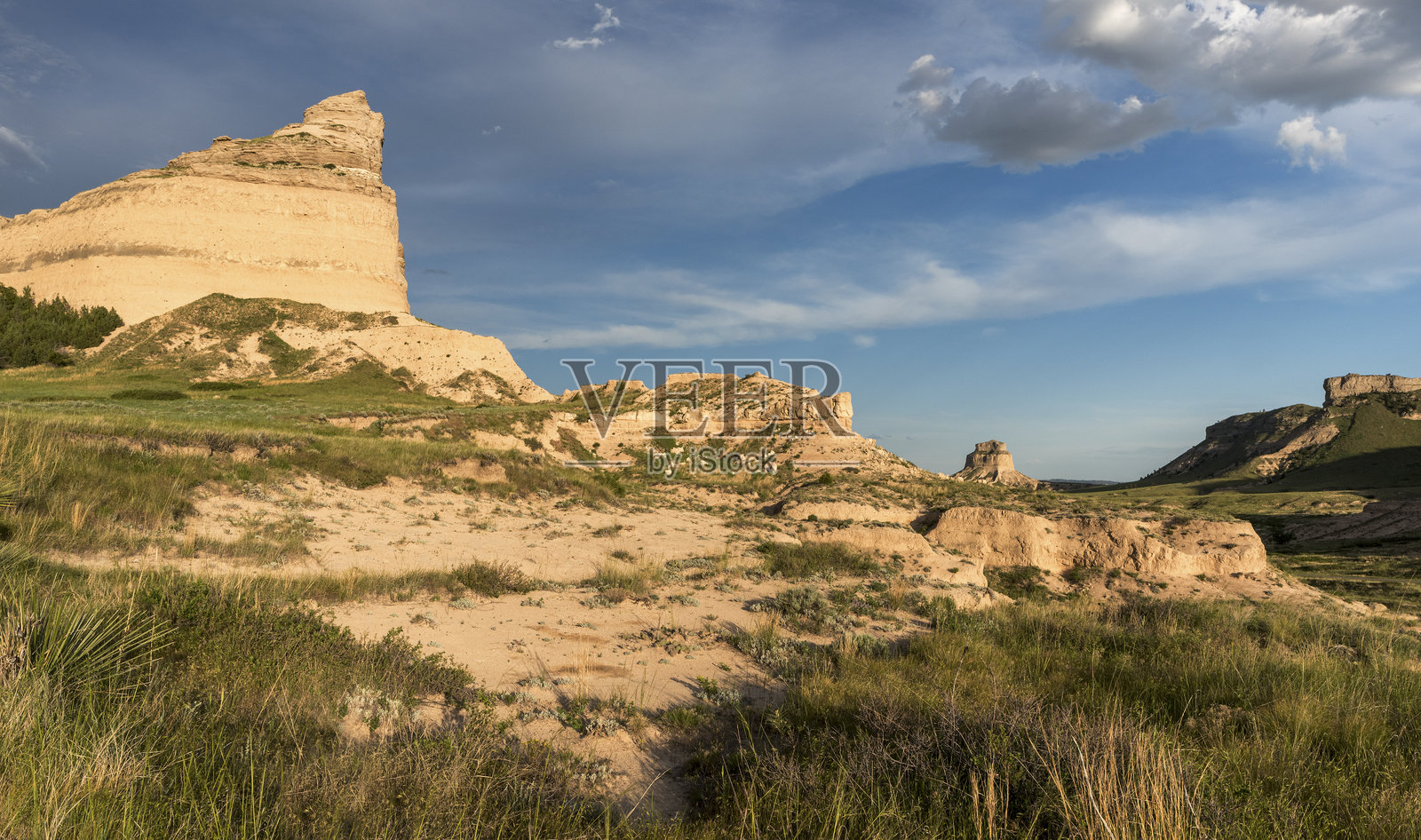 斯科茨布拉夫国家纪念碑，内布拉斯加州。照片摄影图片