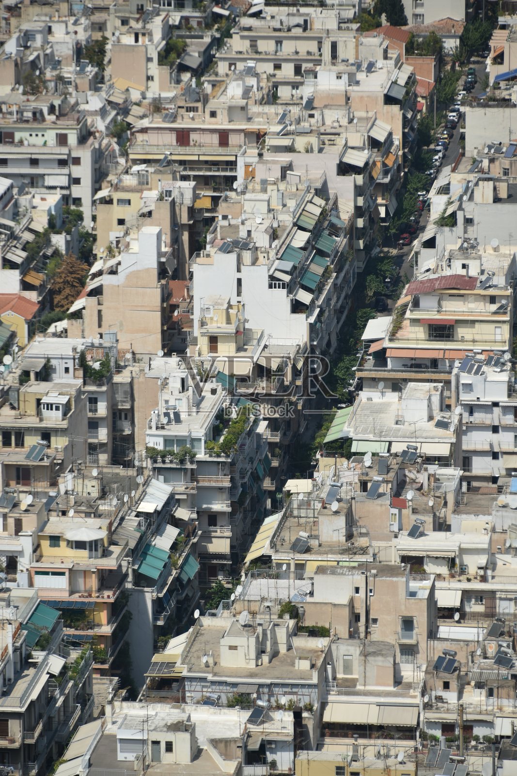 繁忙城市的高角度视图照片摄影图片