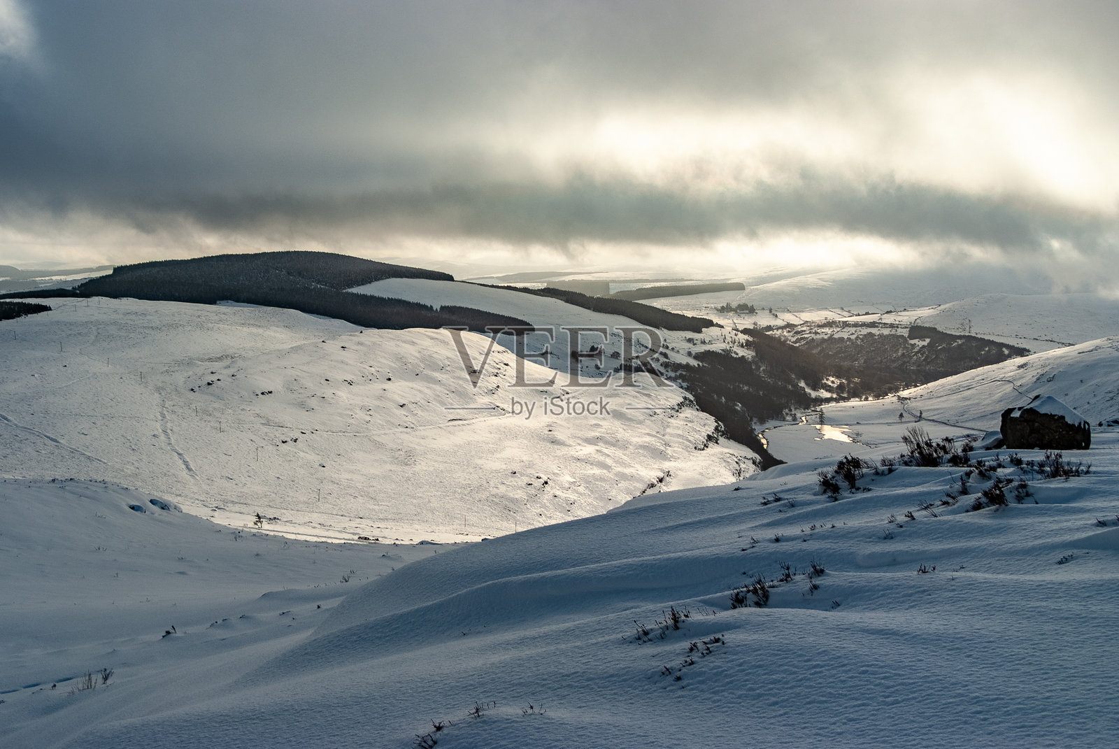威克洛山国家公园的冬季景色照片摄影图片