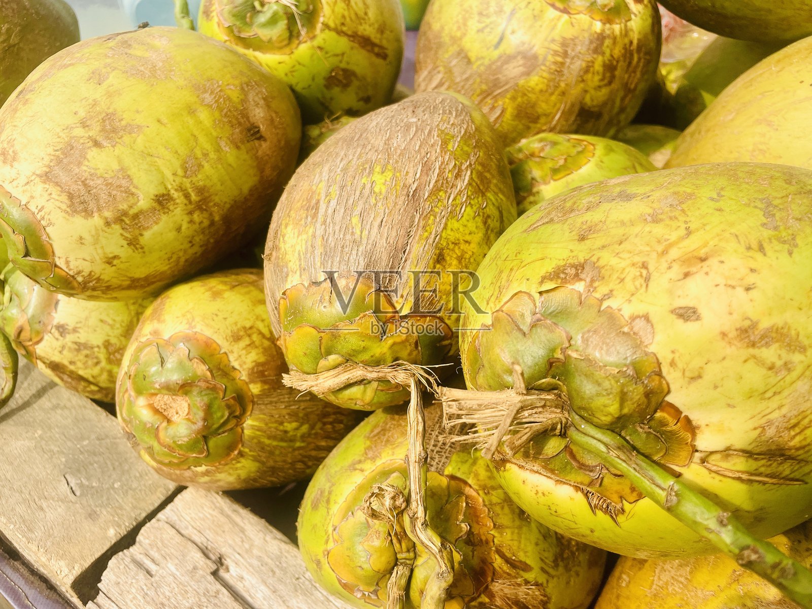 椰子果实特写镜头照片摄影图片