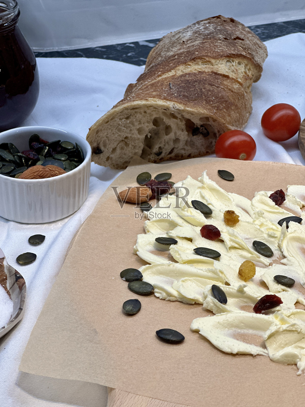 流行食品：黄油板照片摄影图片