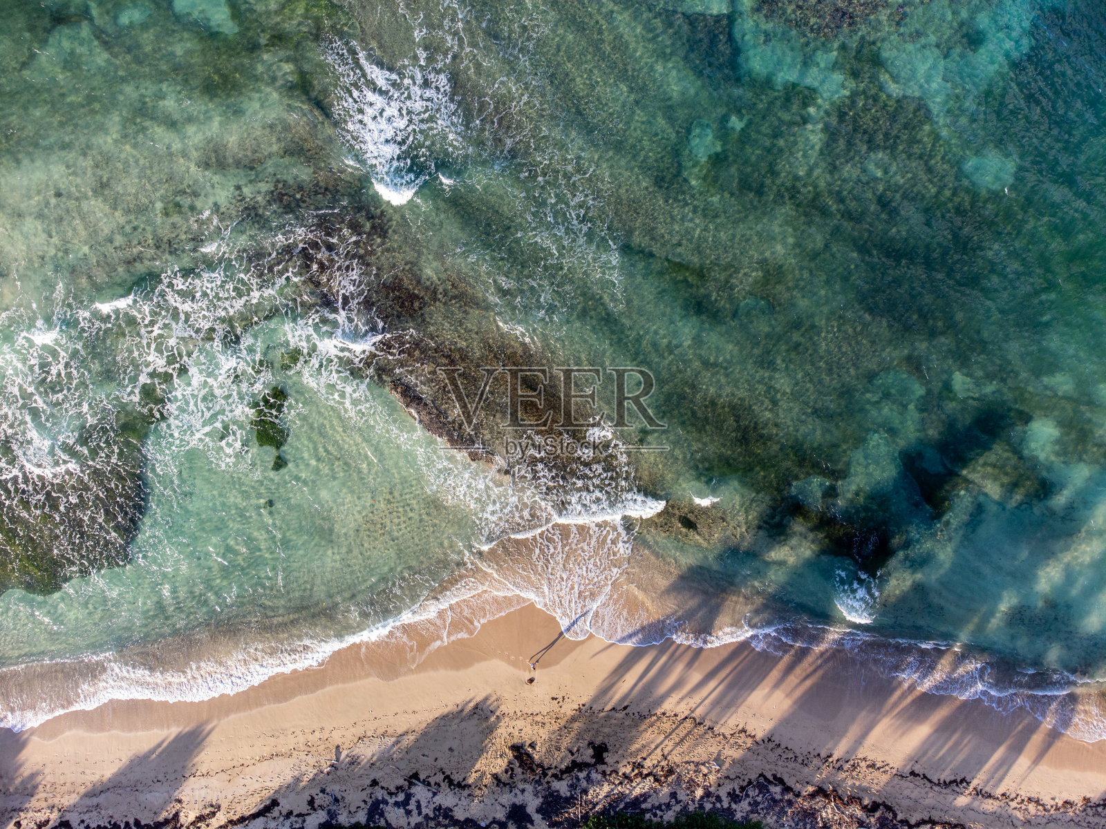 珊瑚礁鸟瞰图照片摄影图片